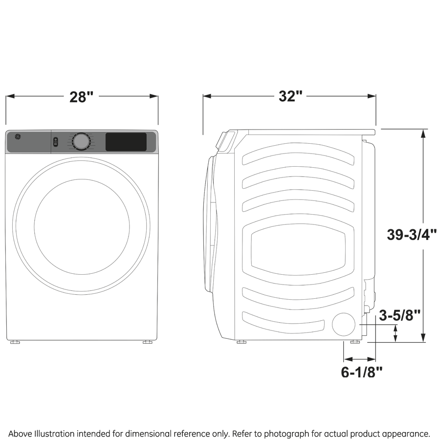 7.8 cu. ft. Capacity Smart Front Load Gas Dryer with Steam and Sanitize Cycle PFD95GSPTDS