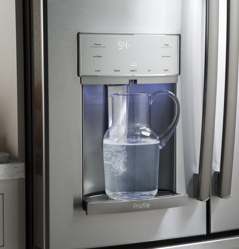 27.7 Cu. Ft. French-Door Refrigerator with Hands-Free AutoFill PFE28KBLTS