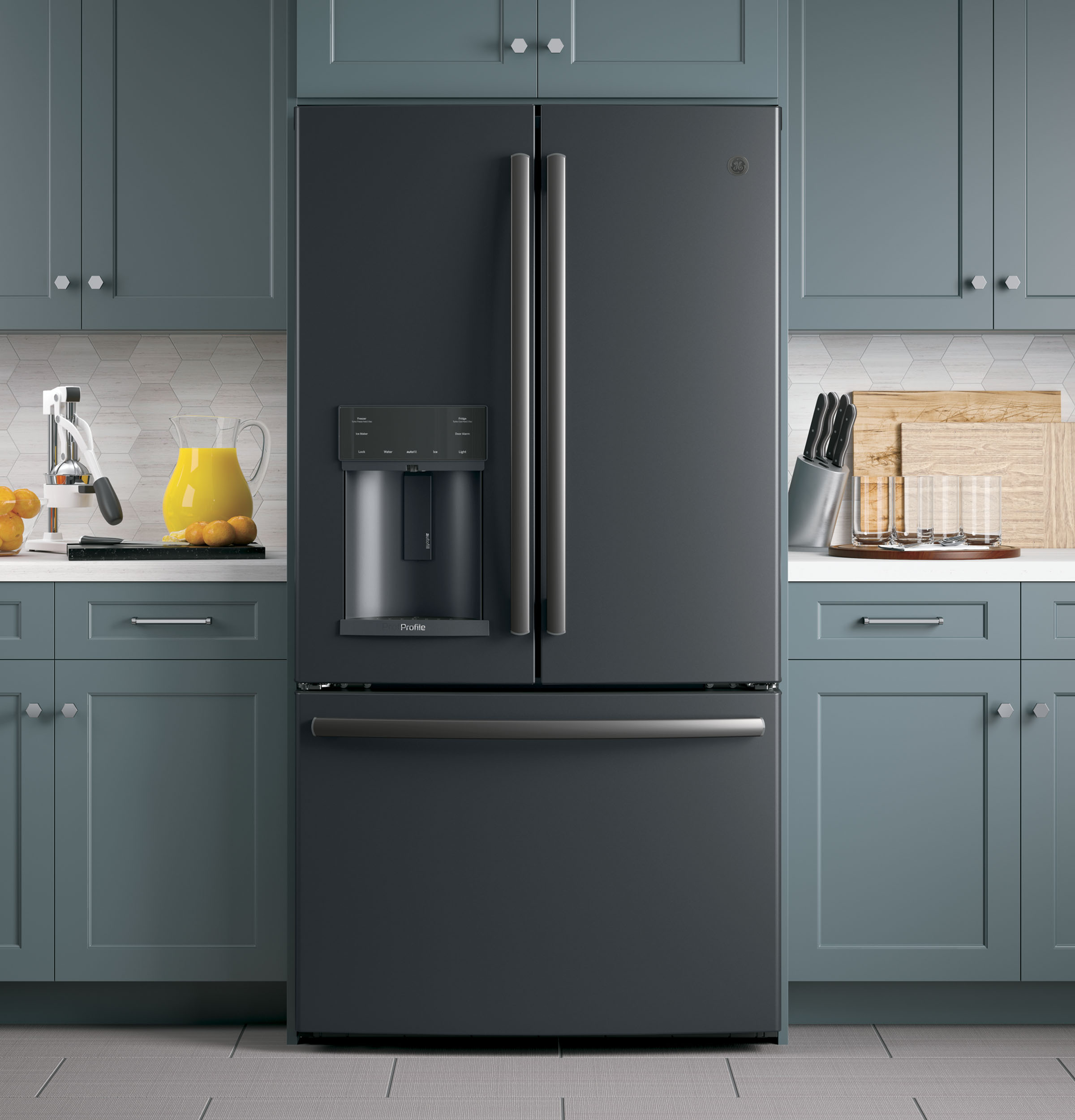 Series 27.7 Cu. Ft. French-Door Refrigerator with Hands-Free AutoFill PFE28KELDS