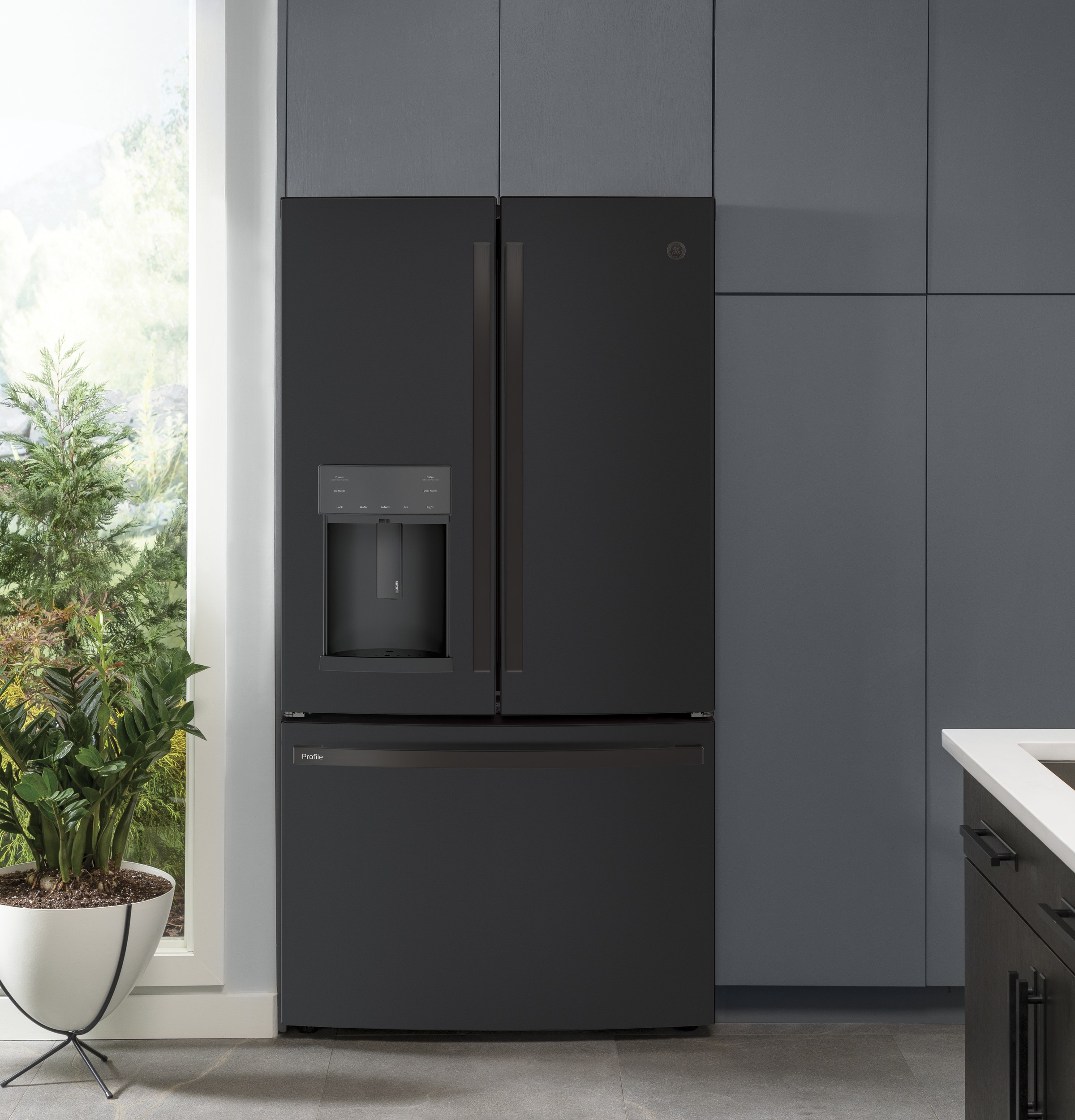 Series 27.7 Cu. Ft. French-Door Refrigerator with Hands-Free AutoFill PFE28KELDS