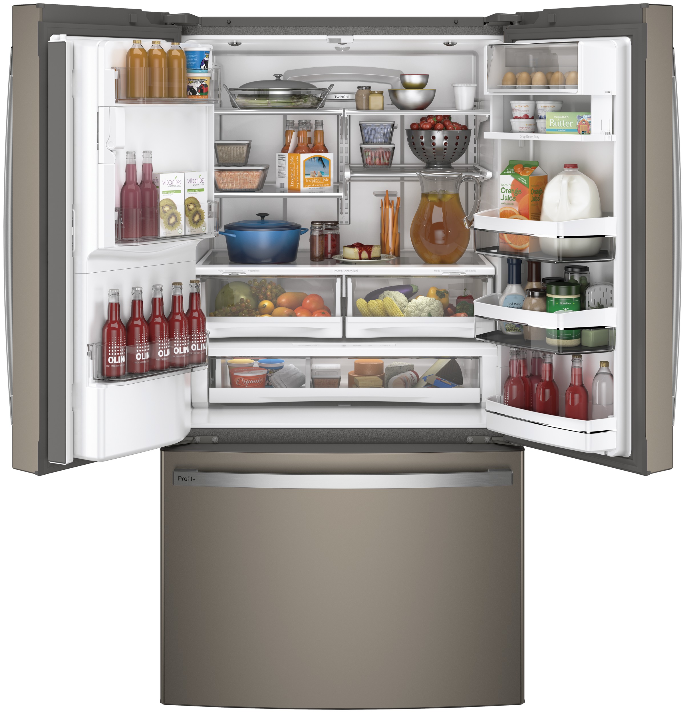 Series 27.7 Cu. Ft. French-Door Refrigerator with Hands-Free AutoFill PFE28KMKES