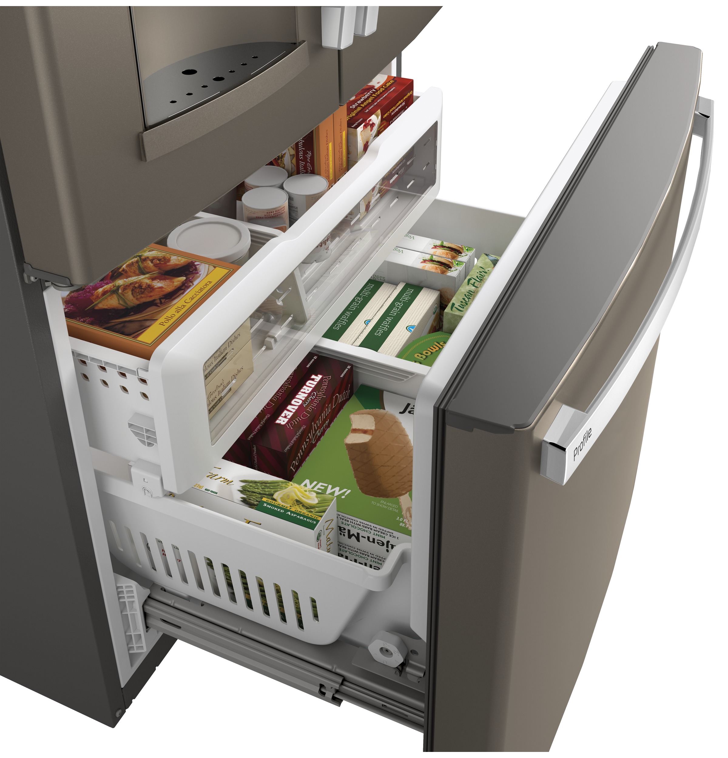 Series 27.7 Cu. Ft. French-Door Refrigerator with Hands-Free AutoFill PFE28KMKES