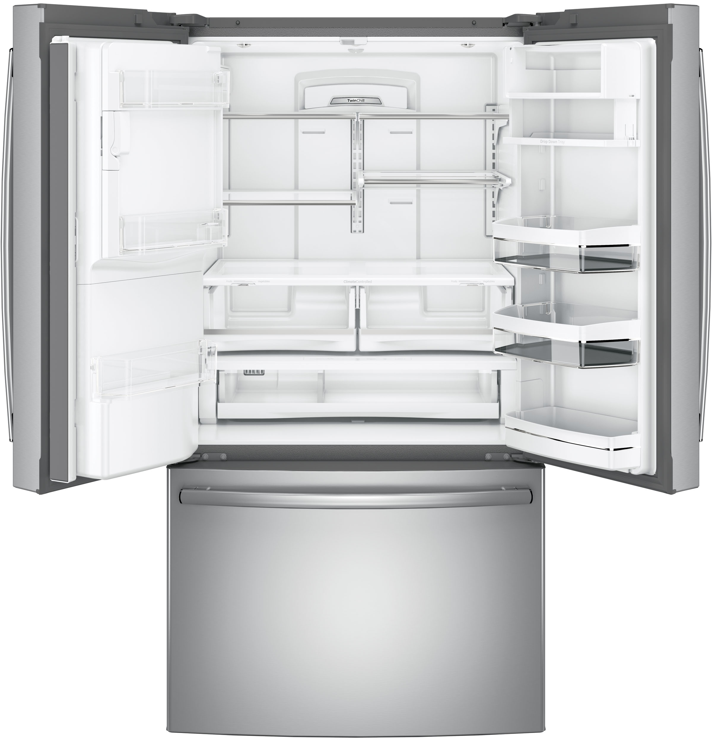 Series 27.7 Cu. Ft. French-Door Refrigerator with Hands-Free AutoFill PFE28KSKSS