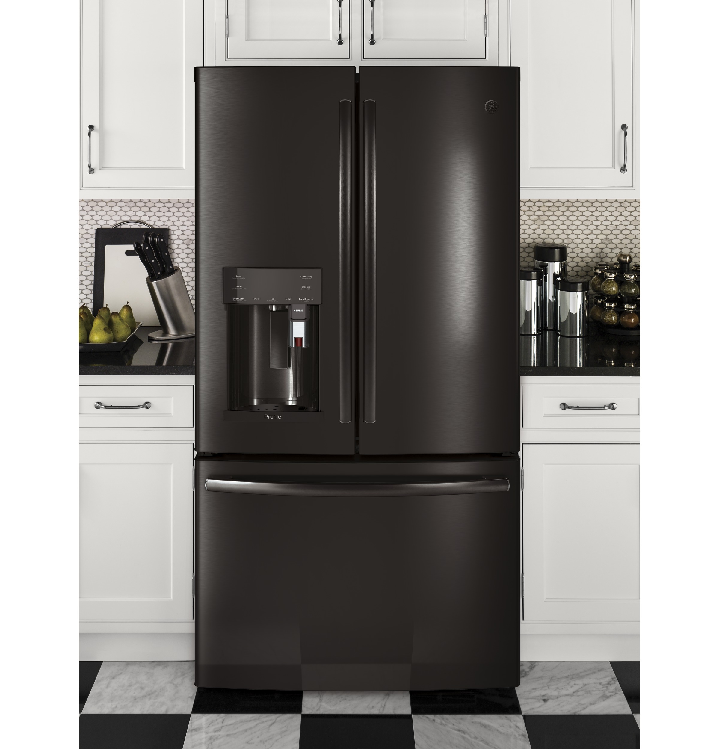 Series 27.8 Cu. Ft. French-Door Refrigerator with Keurig K-Cup Brewing System PFE28PBLTS