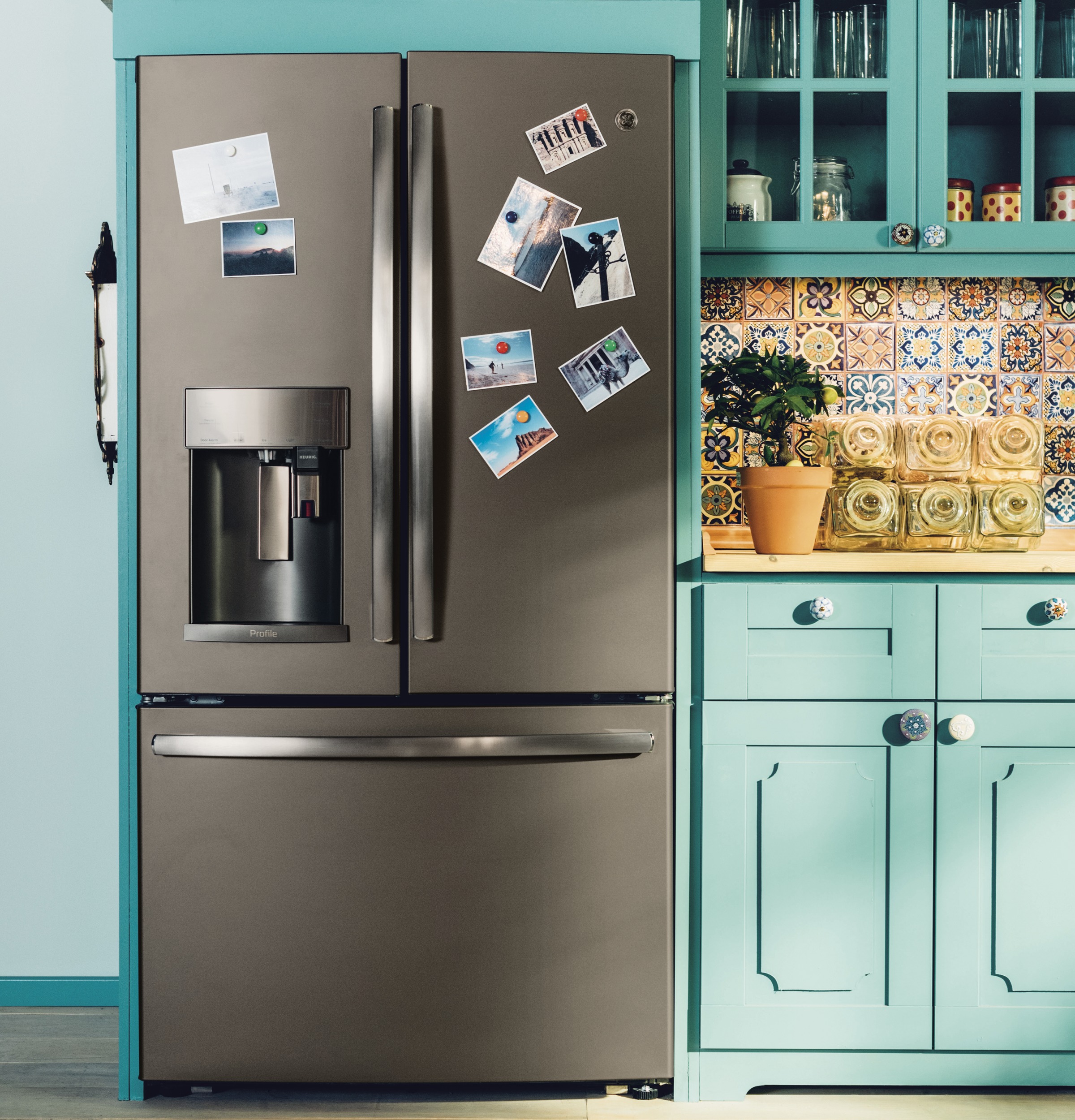Series 27.7 Cu. Ft. French-Door Refrigerator with Keurig K-Cup Brewing System PFE28PMKES