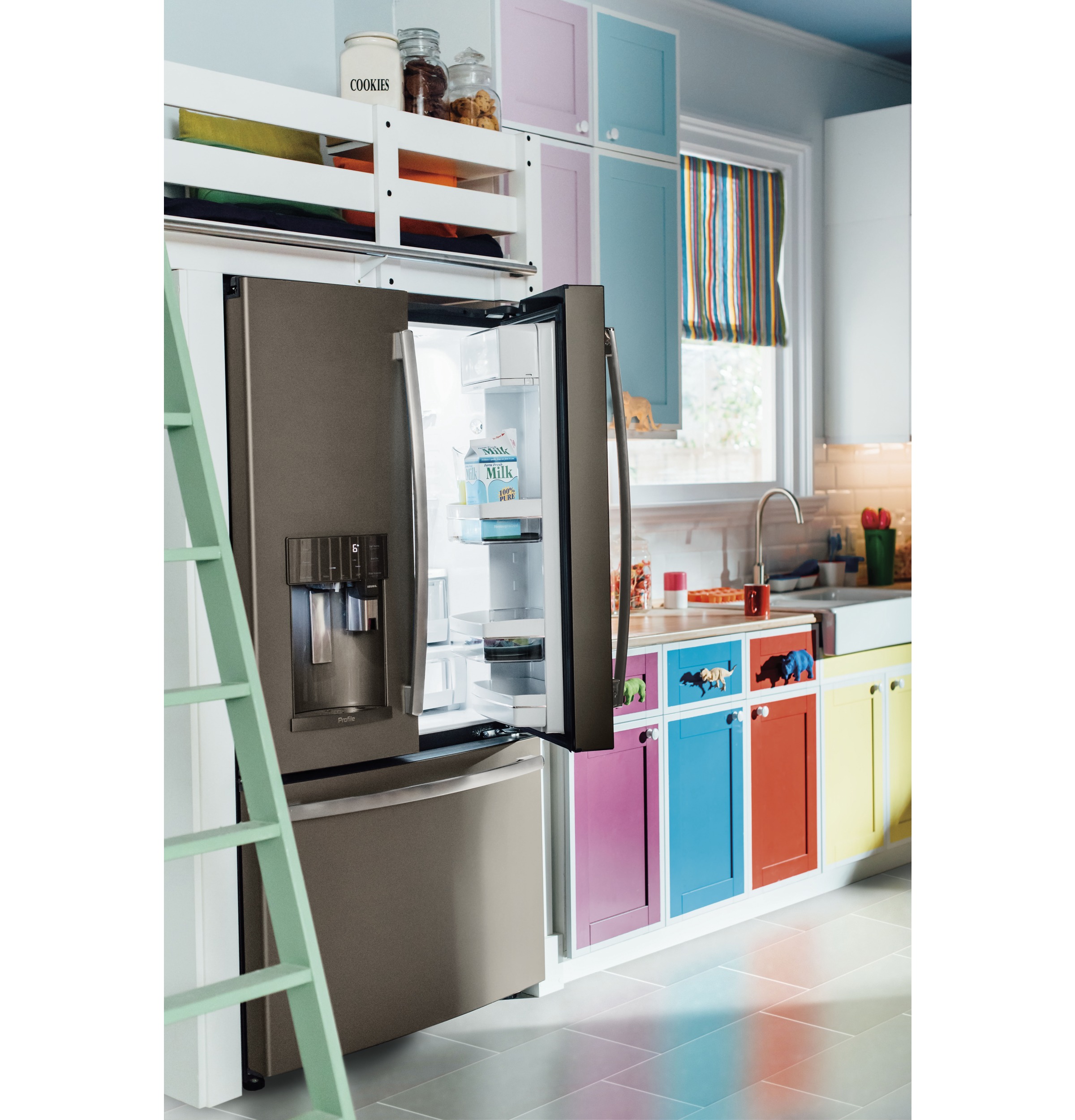 Series 27.7 Cu. Ft. French-Door Refrigerator with Keurig K-Cup Brewing System PFE28PMKES
