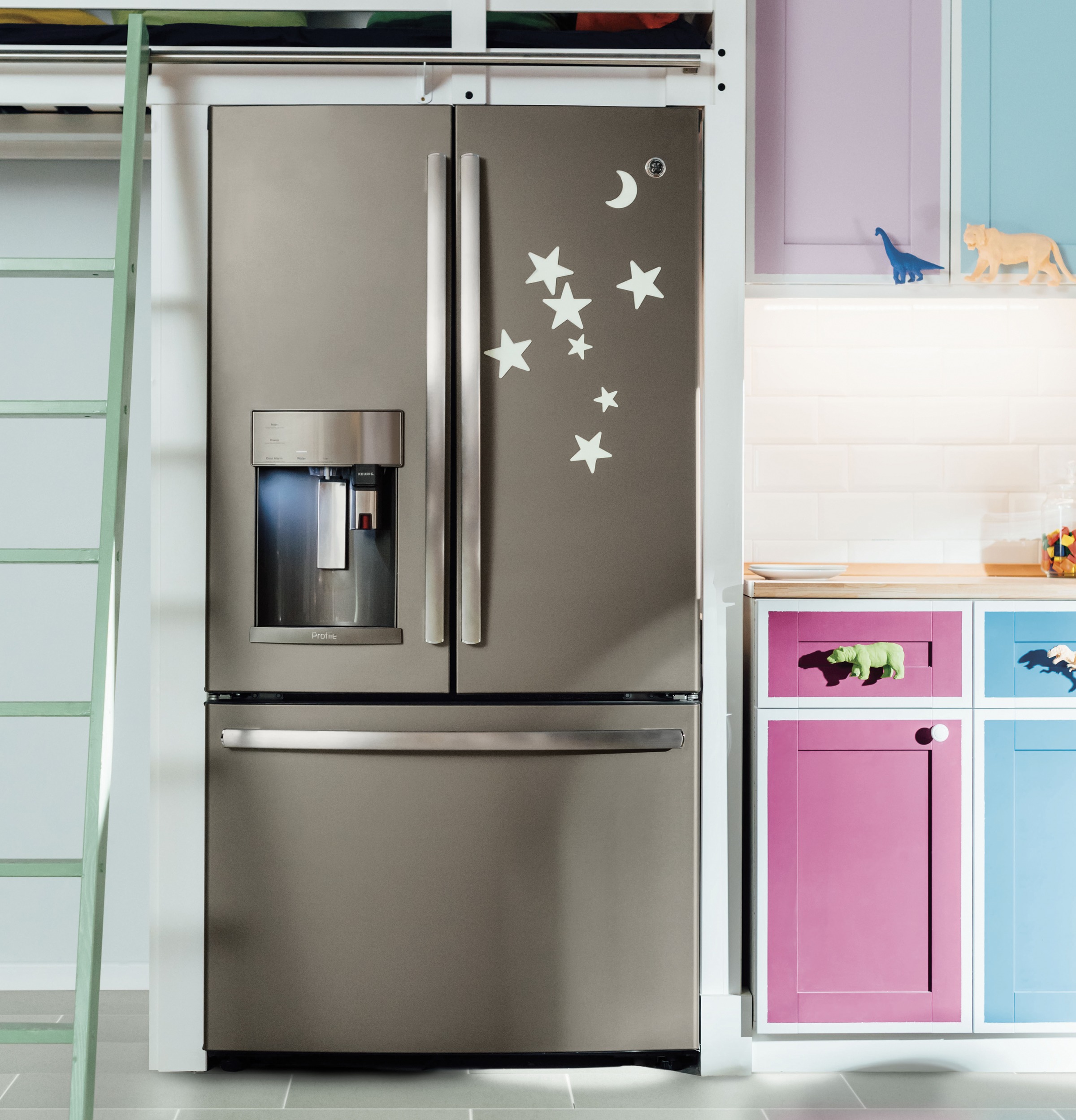 Series 27.7 Cu. Ft. French-Door Refrigerator with Keurig K-Cup Brewing System PFE28PMKES