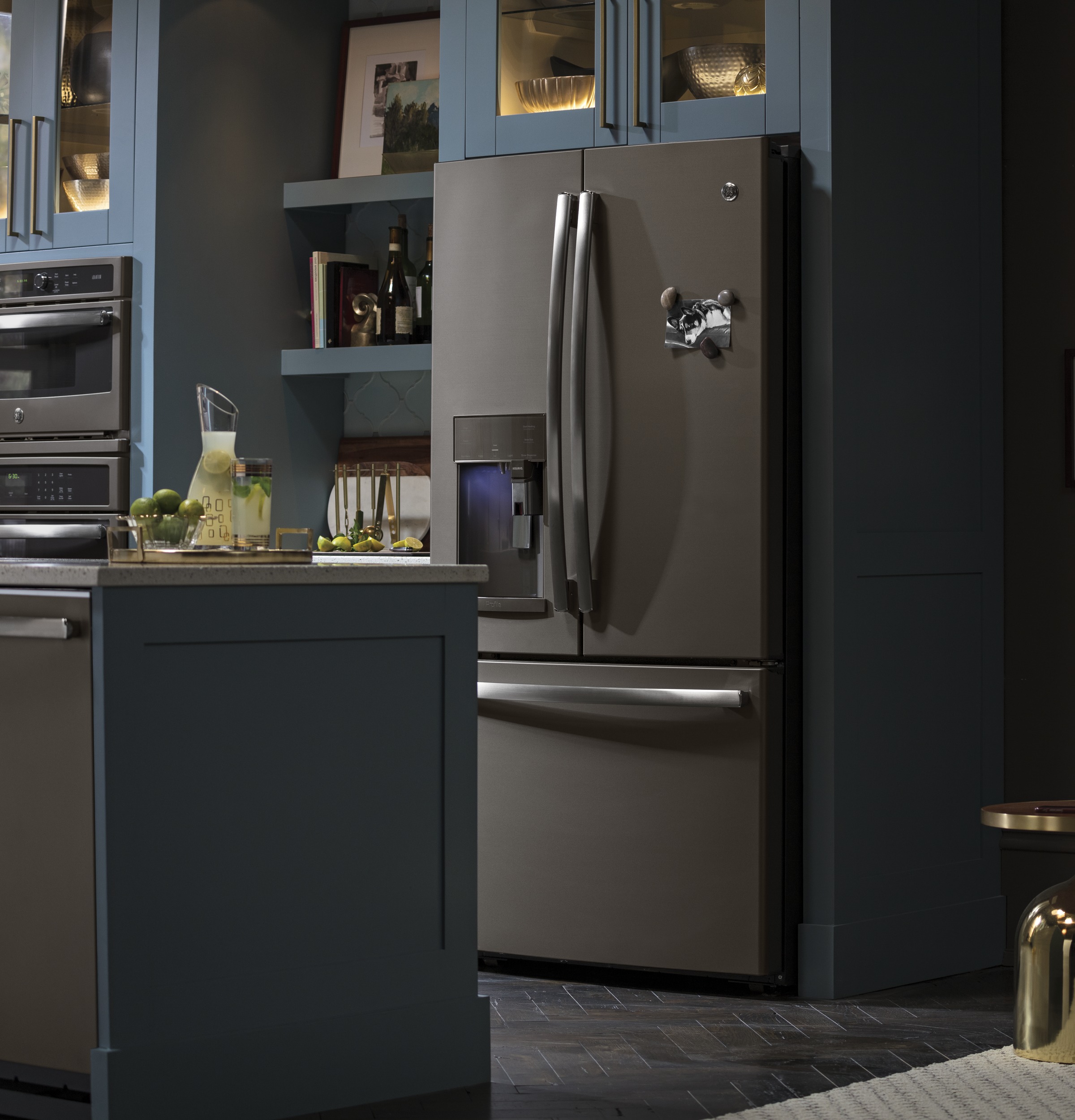 Series 27.7 Cu. Ft. French-Door Refrigerator with Keurig K-Cup Brewing System PFE28PMKES