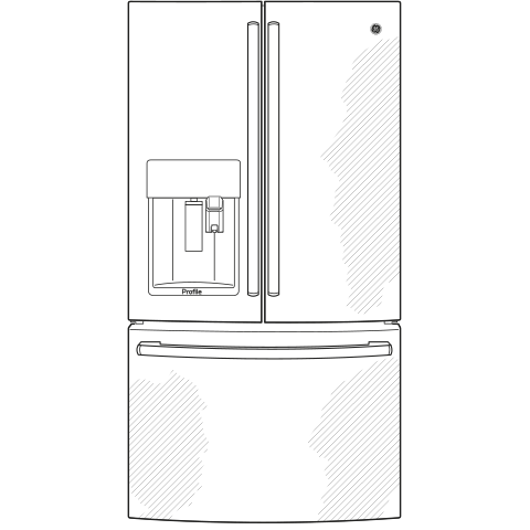 Series 27.7 Cu. Ft. French-Door Refrigerator with Keurig K-Cup Brewing System PFE28PMKES