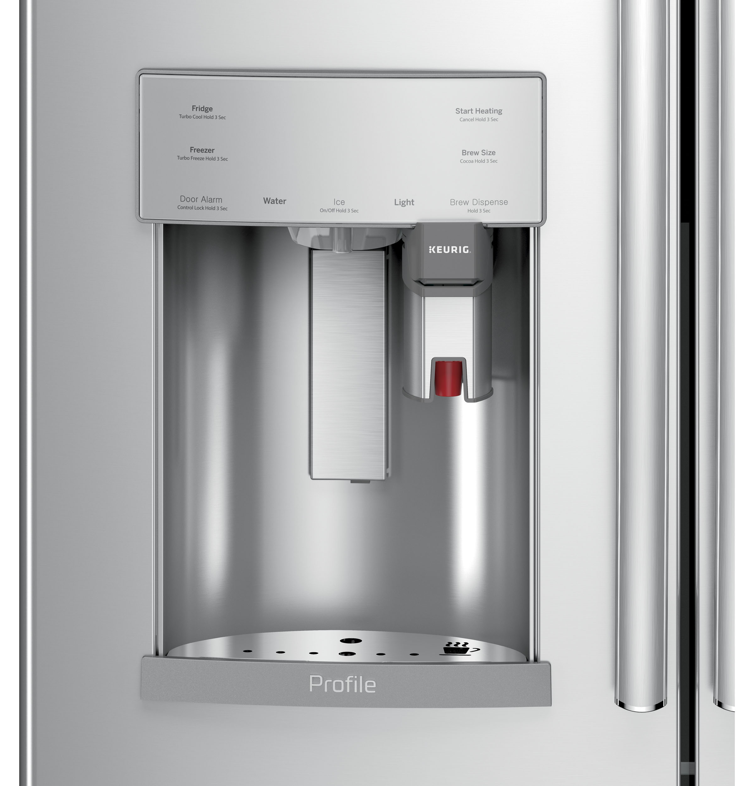 Series 27.7 Cu. Ft. Smart French-Door Refrigerator with Keurig K-Cup Brewing System PFE28PSKSS
