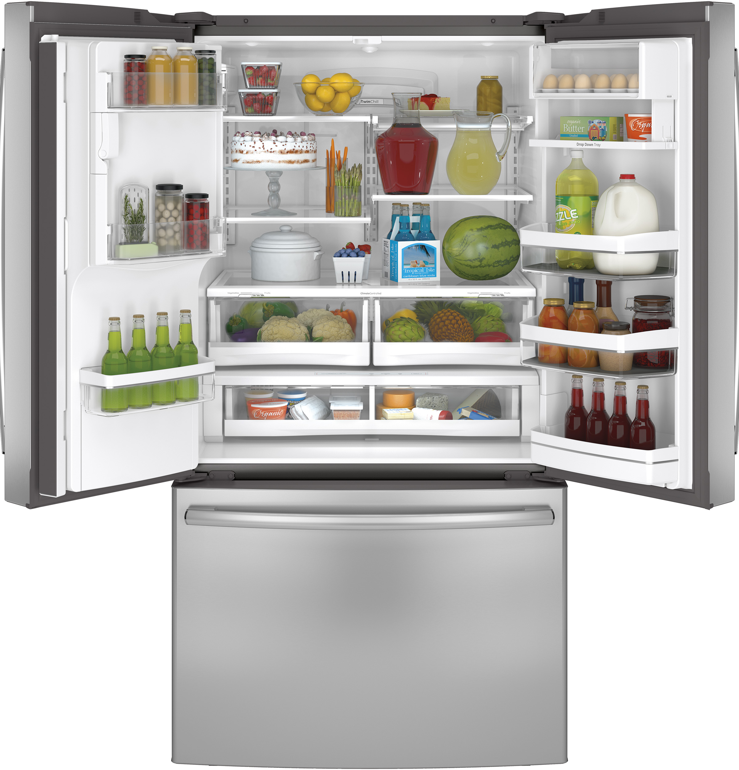 Series 27.7 Cu. Ft. French-Door Refrigerator PFE28RSHSS