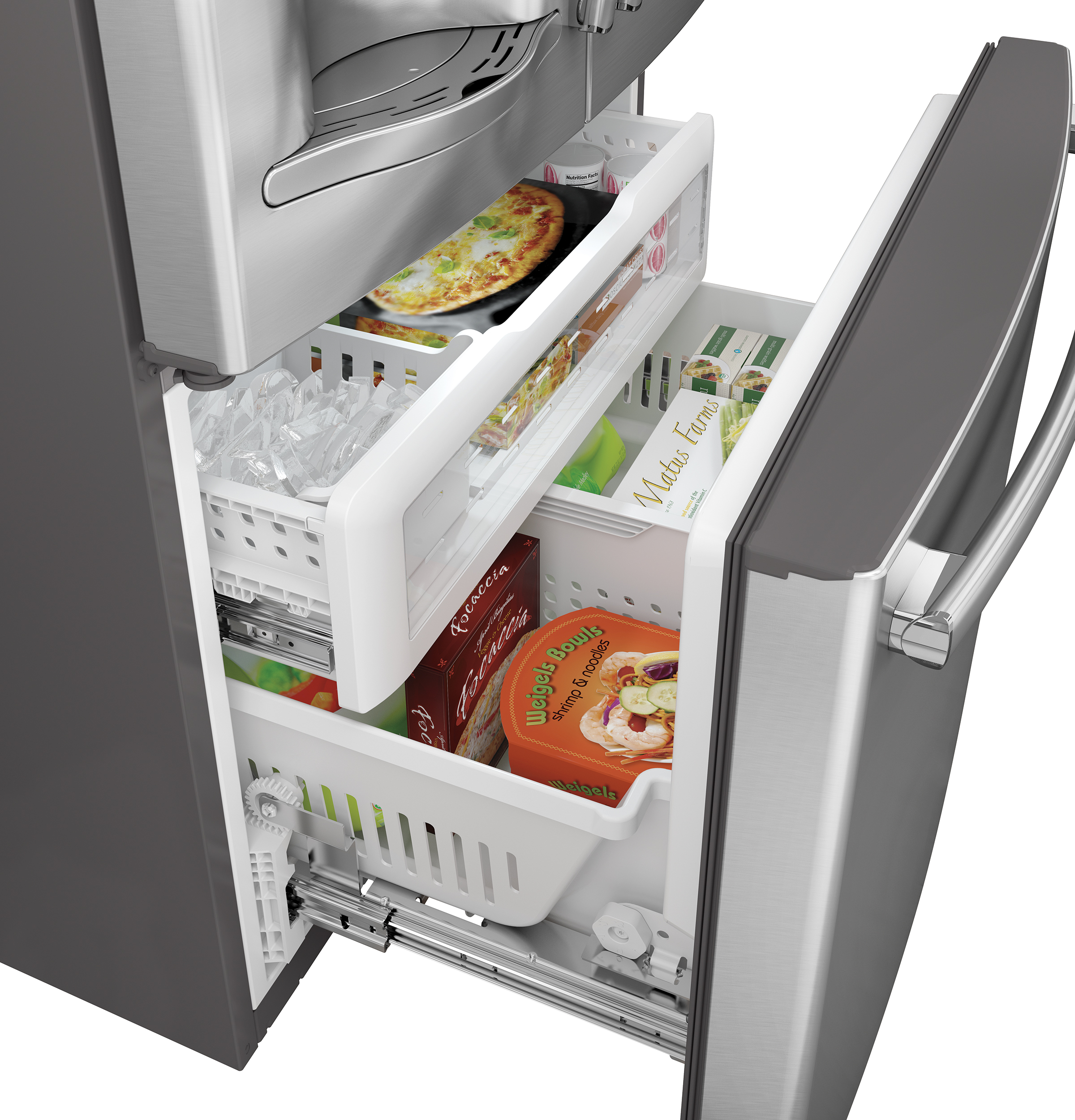 Series 27.7 Cu. Ft. French-Door Refrigerator PFE28RSHSS