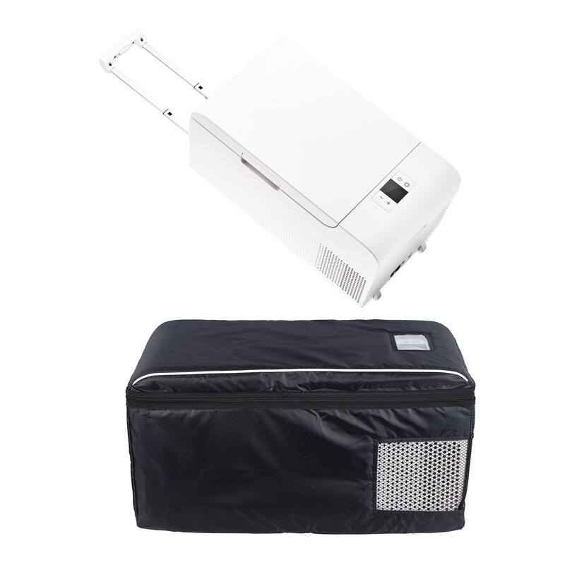 Rolling Fridge-Freezer Portable Casters Retractable Handle 0.7cf 12/110V PFF07IC