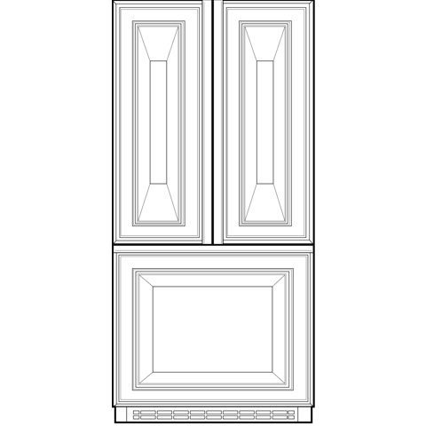 20.9 Cu. Ft. Counter-Depth French-Door Refrigerator PFIC1NFYBV