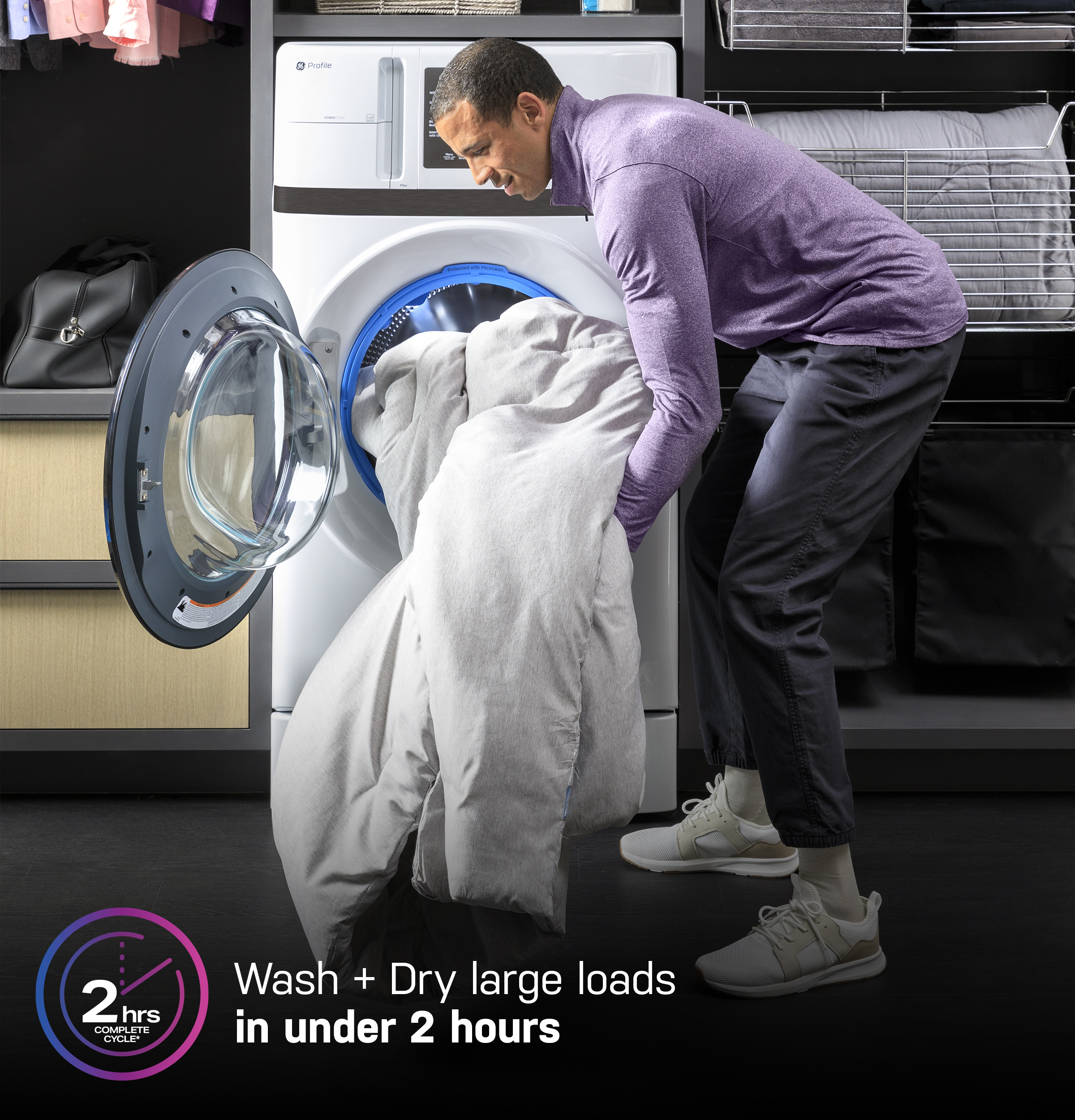 4.6 cu. ft. Capacity UltraFast Combo with Ventless Inverter Heat Pump Technology Washer/Dryer view 2