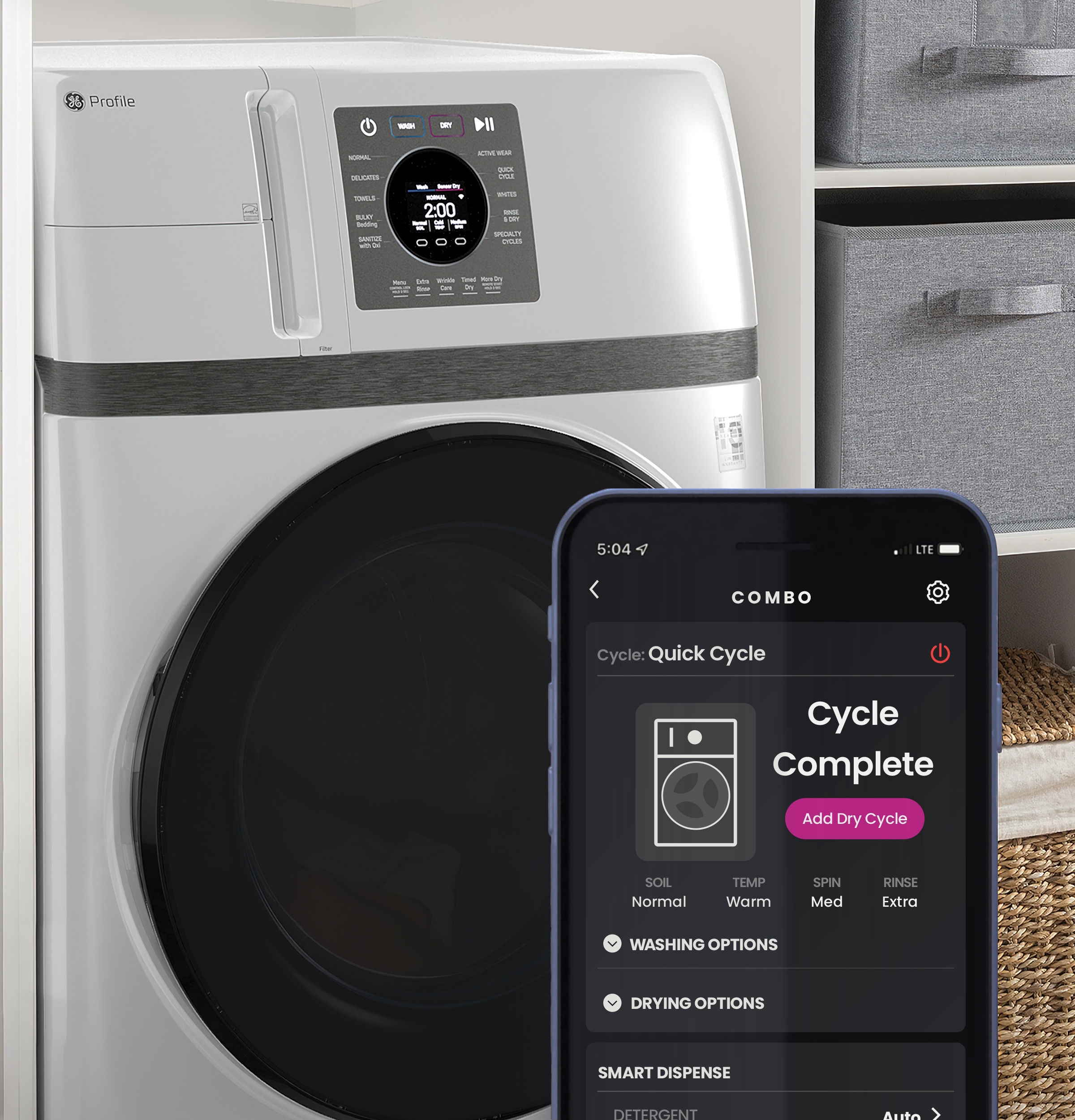 4.6 cu. ft. Capacity UltraFast Combo with Ventless Inverter Heat Pump Technology Washer/Dryer view 3