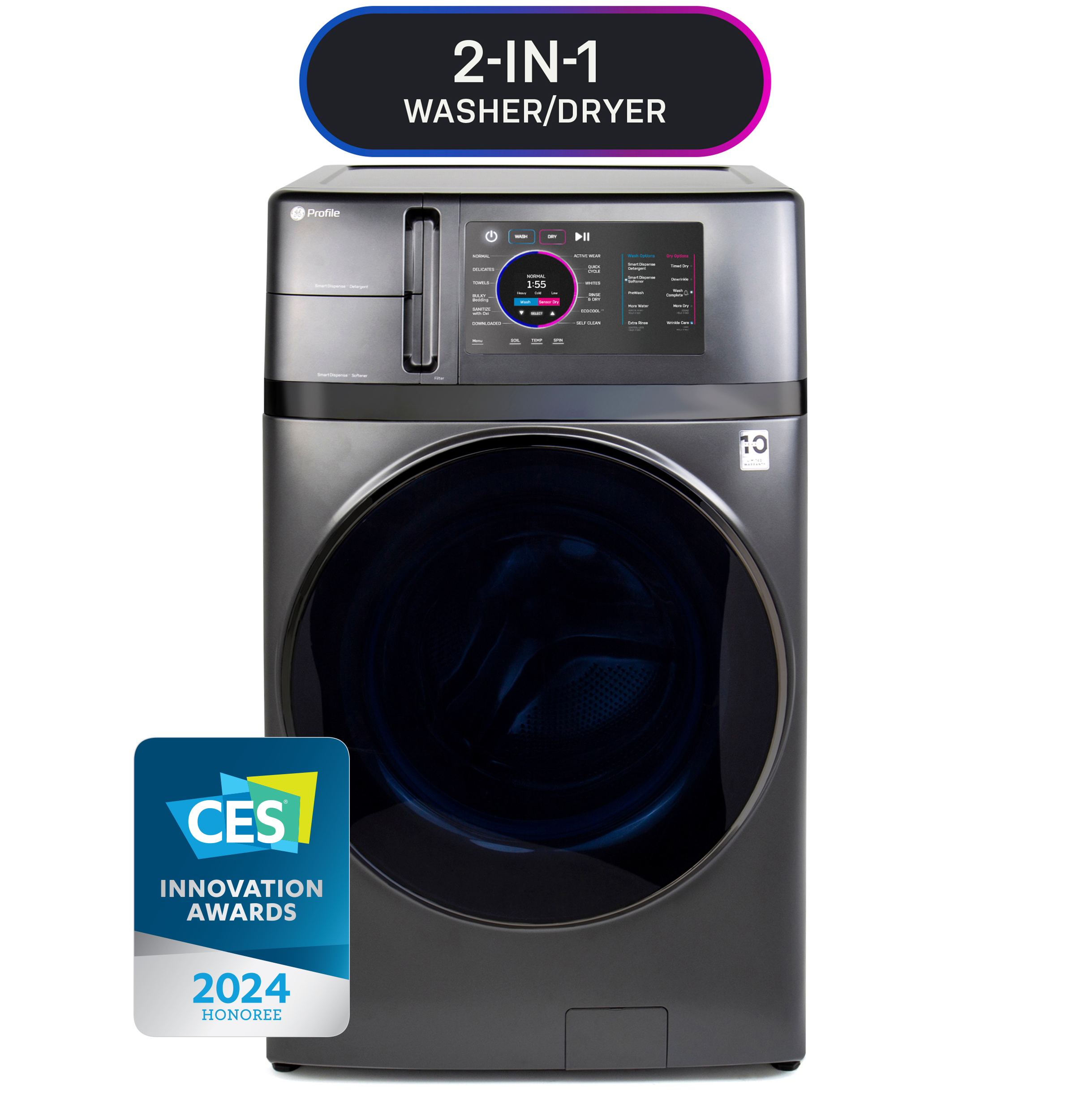 4.8 cu. ft. Capacity UltraFast Combo with Ventless Inverter Heat Pump Technology Washer/Dryer view 26