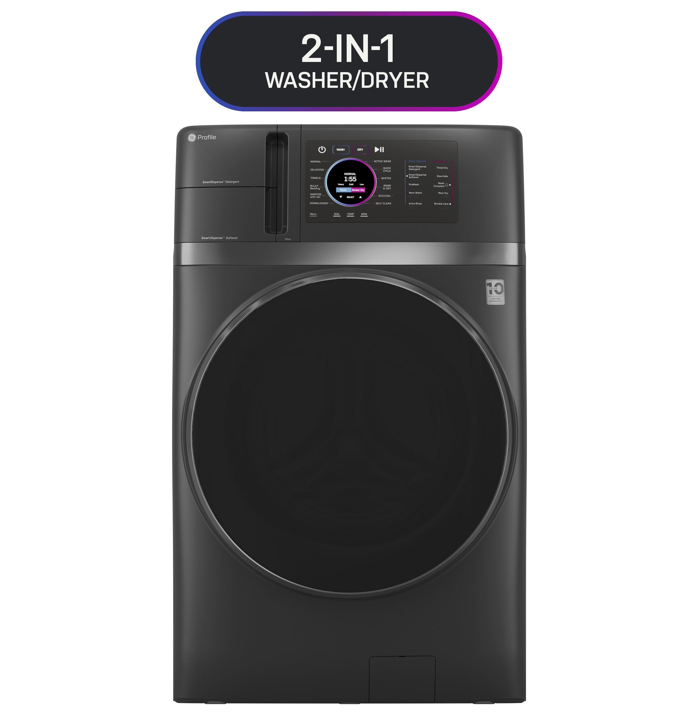 4.8 cu. ft. Capacity UltraFast Combo with Ventless Inverter Heat Pump Technology Washer/Dryer view 24