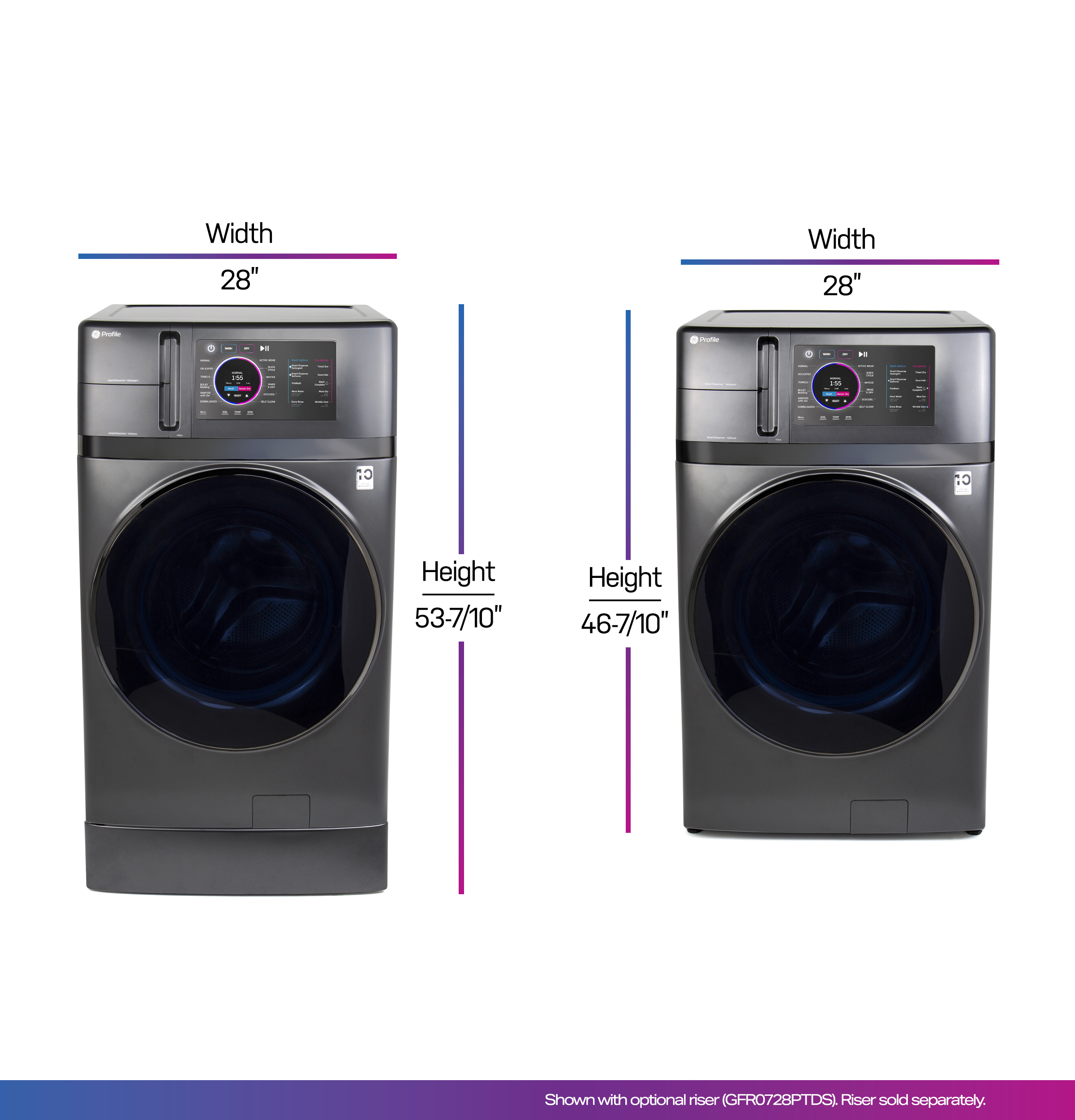 4.8 cu. ft. Capacity UltraFast Combo with Ventless Inverter Heat Pump Technology Washer/Dryer view 22