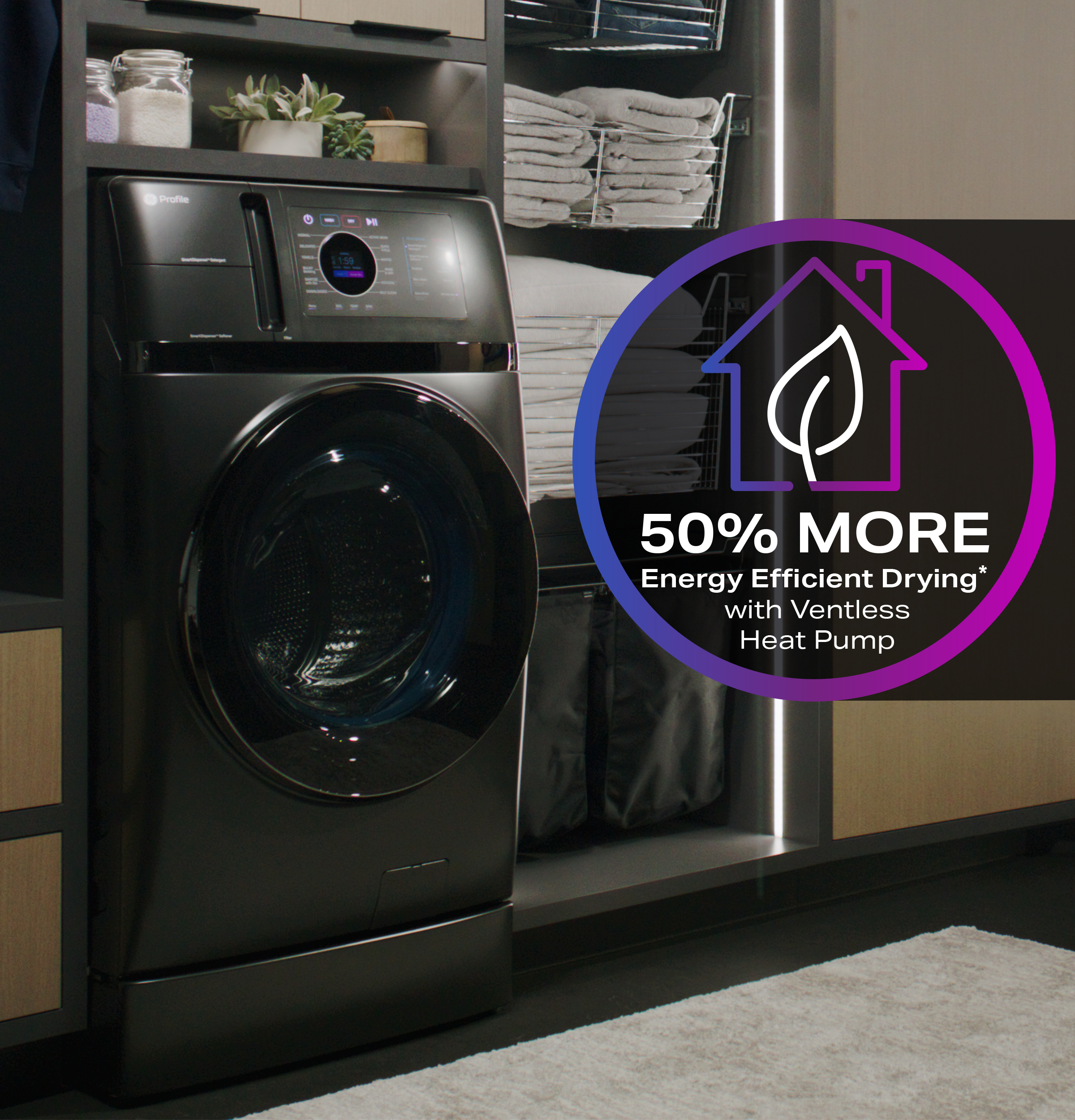 4.8 cu. ft. Capacity UltraFast Combo with Ventless Inverter Heat Pump Technology Washer/Dryer view 13