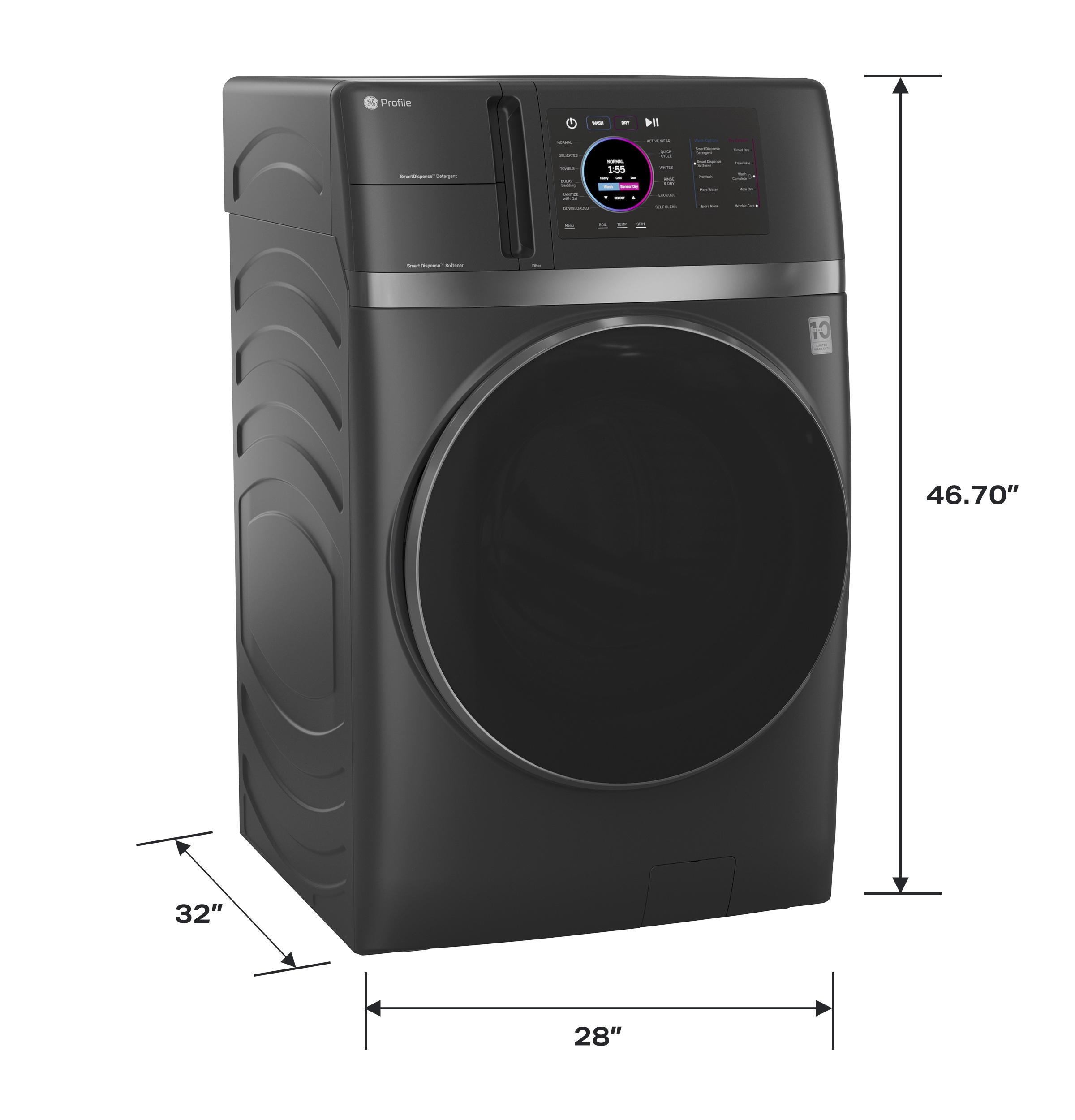 4.8 cu. ft. Capacity UltraFast Combo with Ventless Inverter Heat Pump Technology Washer/Dryer view 6