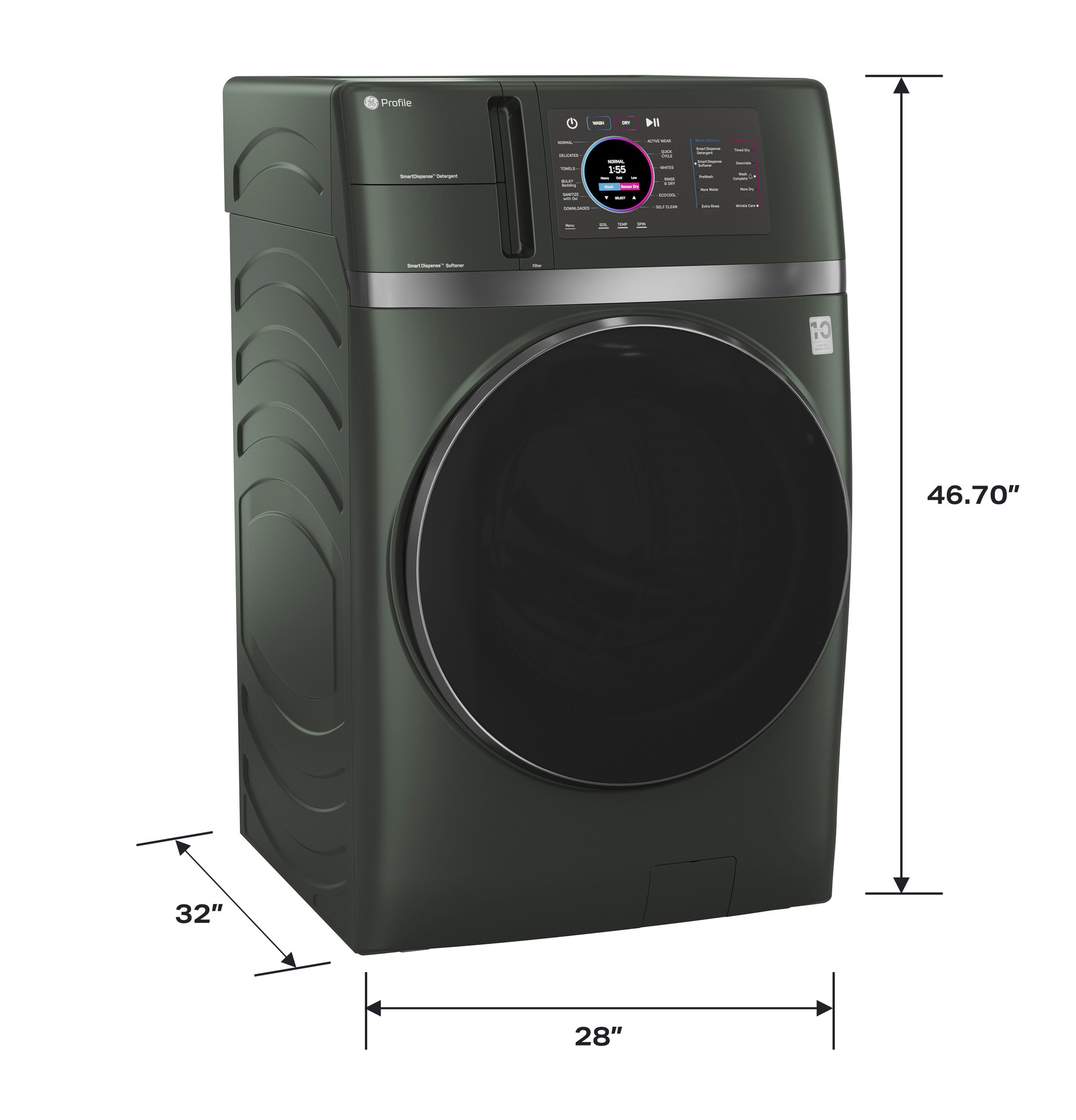 4.8 cu. ft. Capacity UltraFast Combo with Ventless Inverter Heat Pump Technology Washer/Dryer view 19