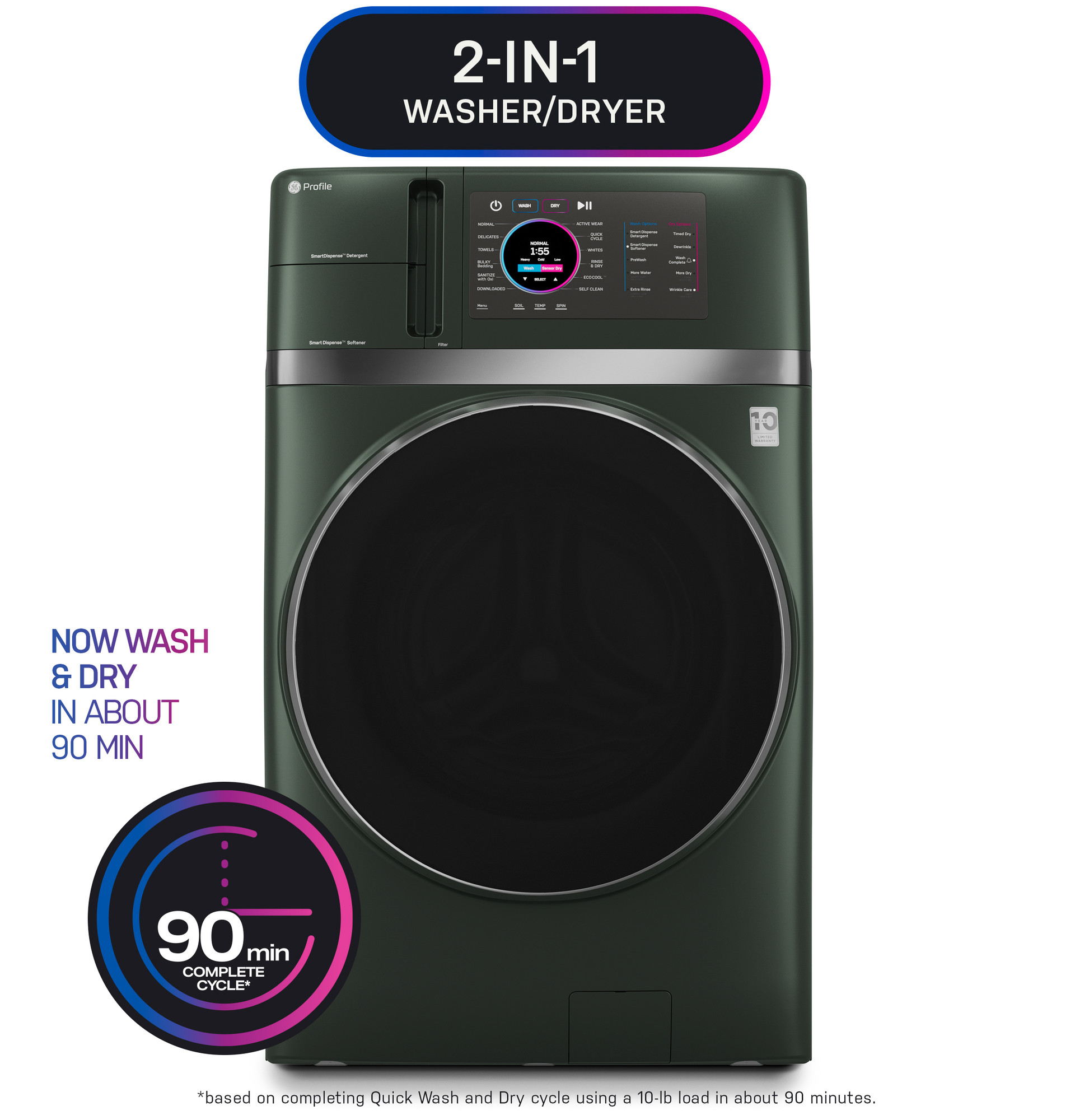 4.8 cu. ft. Capacity UltraFast Combo with Ventless Inverter Heat Pump Technology Washer/Dryer view 26