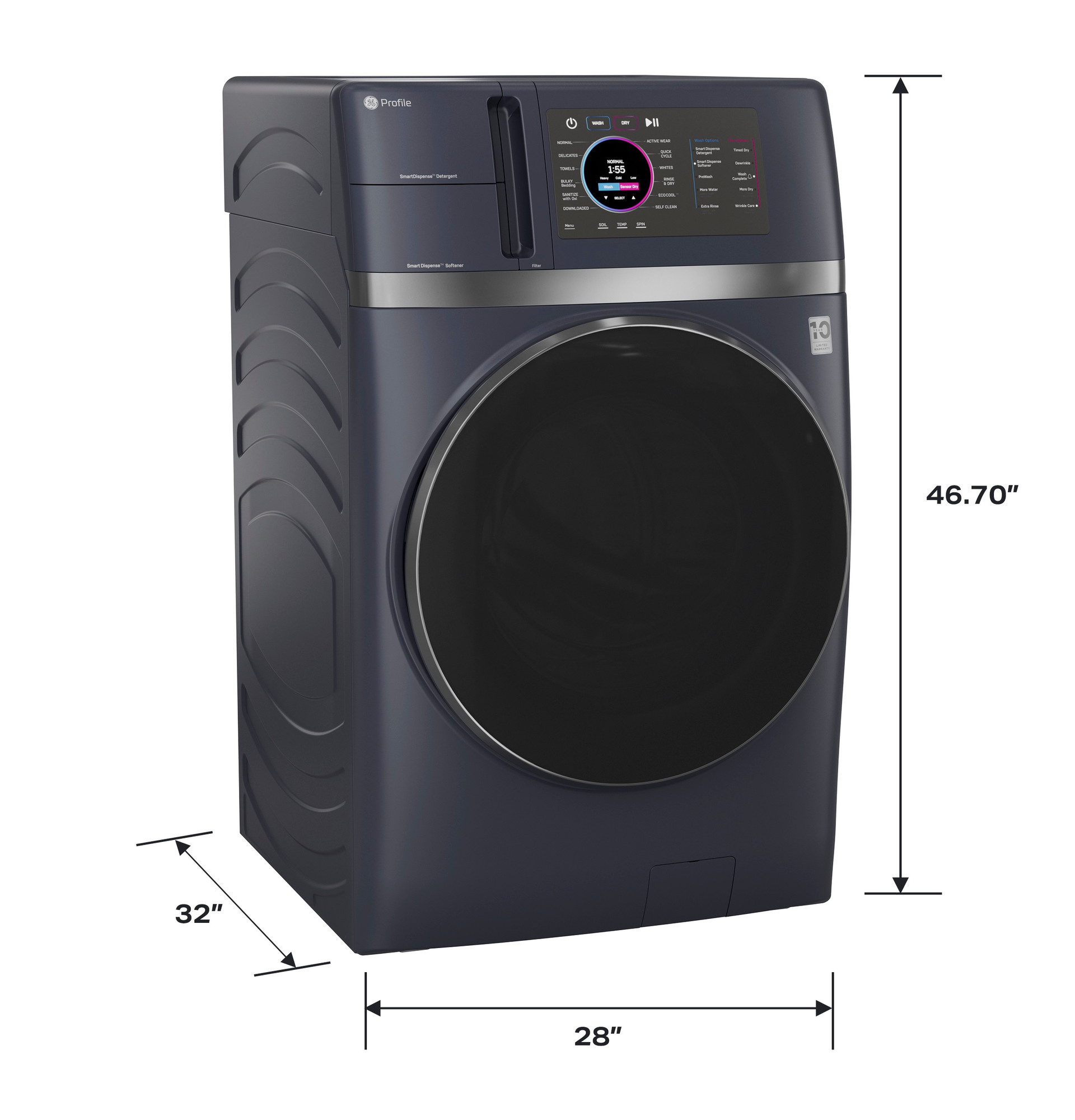 4.8 cu. ft. Capacity UltraFast Combo with Ventless Inverter Heat Pump Technology Washer/Dryer view 19