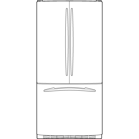 22.2 Cu. Ft. Bottom-Freezer Refrigerator PFS22MBSBB, product image 3 of 4