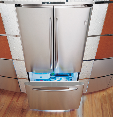 22.2 Cu. Ft. Stainless Bottom-Freezer Refrigerator with Internal Dispenser PFS22SISSS, product image 3 of 5