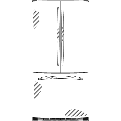 22.2 Cu. Ft. Stainless Bottom-Freezer Refrigerator with Internal Dispenser PFS22SISSS, product image 4 of 5