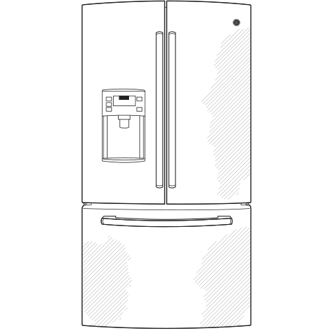 Series 22.8 Cu. Ft. French-Door Refrigerator PFS23KSHSS