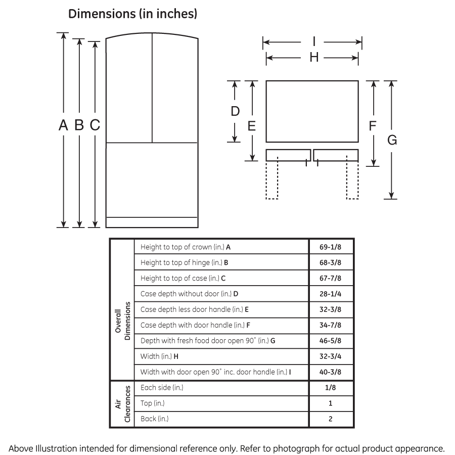 Series 22.8 Cu. Ft. French-Door Refrigerator PFS23KSHSS