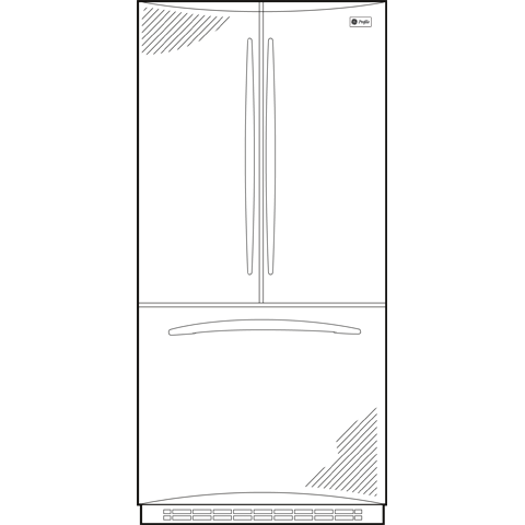 19.5 Cu. Ft. French-Door Refrigerator PFSF0MFZWW