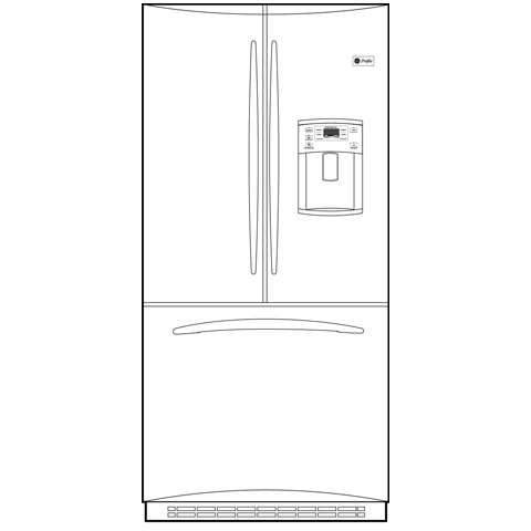 25.1 Cu. Ft. French-Door Refrigerator PFSF5NJWBB