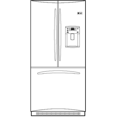25.1 Cu. Ft. French-Door Refrigerator PFSF5PJYBB