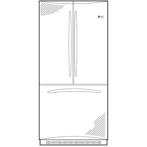 25.1 Cu. Ft. French-Door Refrigerator with Icemaker PFSS5NFWSS