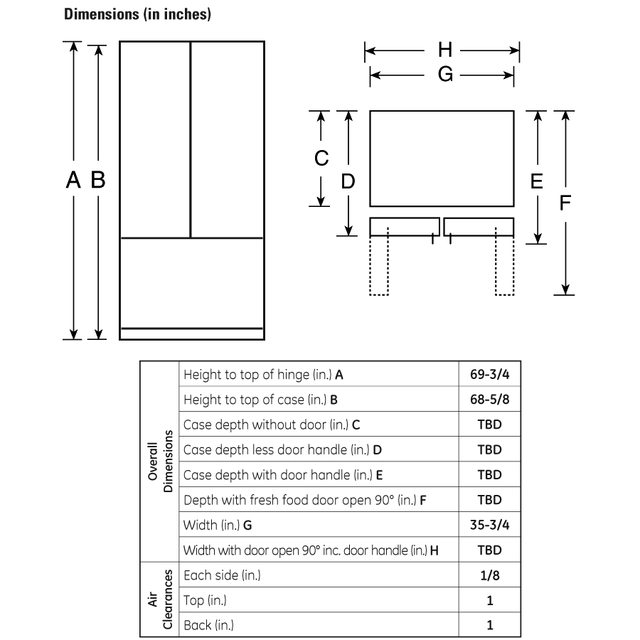 25.8 Cu. Ft. French-Door Refrigerator PFSS6PKXSS