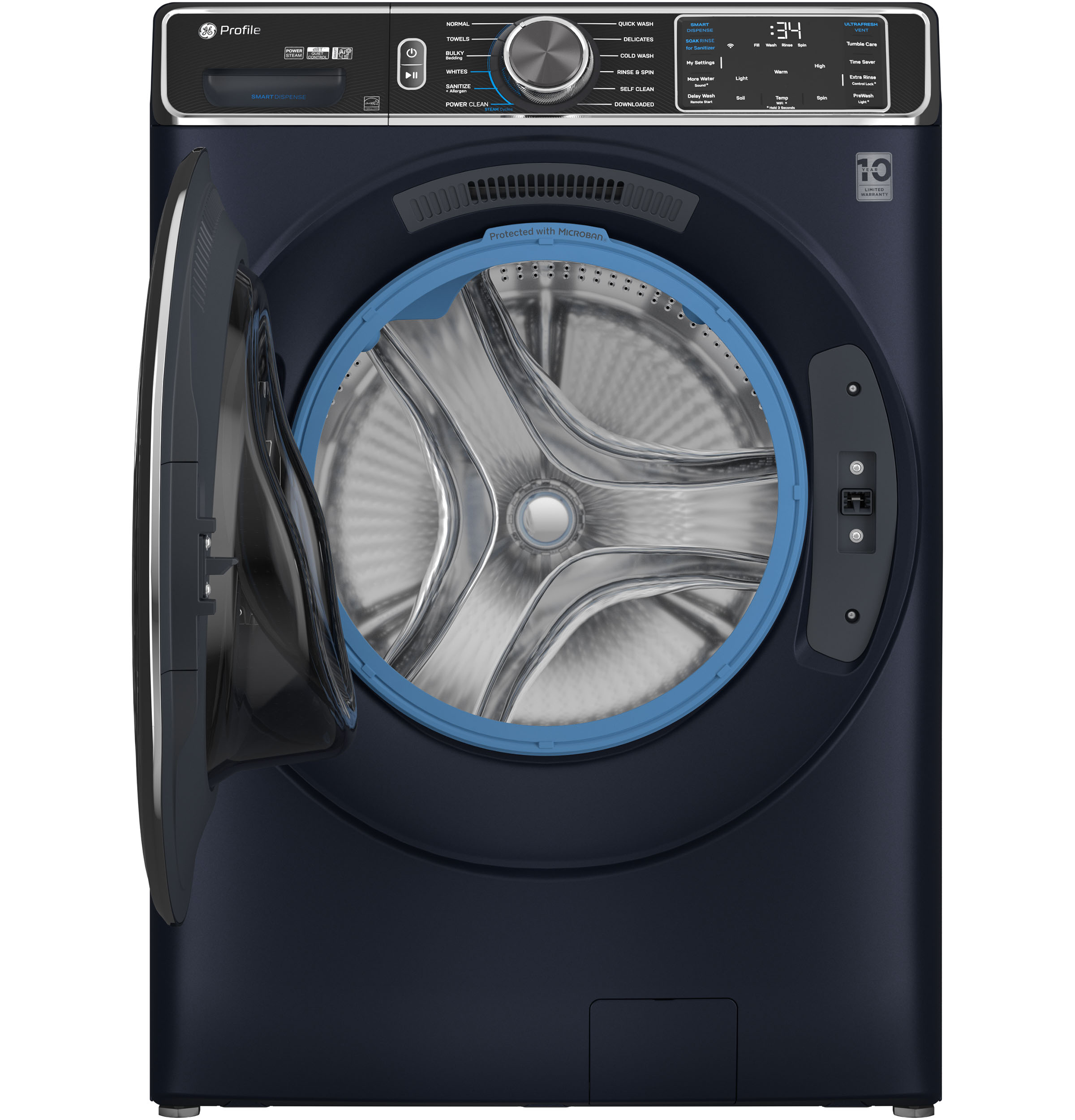 5.3 cu. ft. Capacity Smart Front Load Washer with UltraFresh Vent System+ with OdorBlock view 13