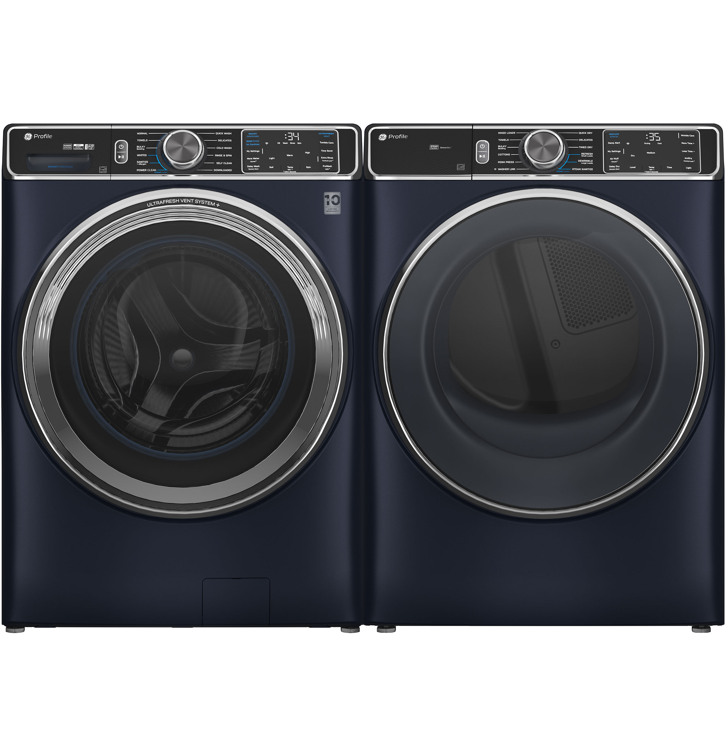 5.3 cu. ft. Capacity Smart Front Load Washer with UltraFresh Vent System+ with OdorBlock view 6