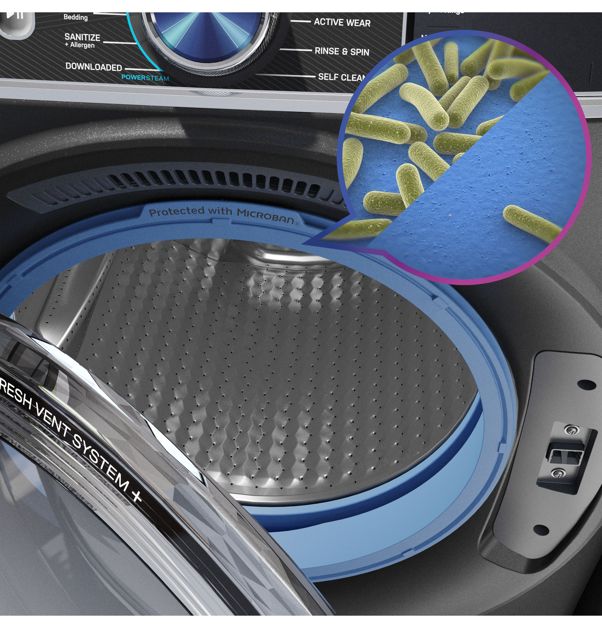 5.3 cu. ft. Capacity Smart Front Load Washer with UltraFresh Vent System+ with OdorBlock view 21