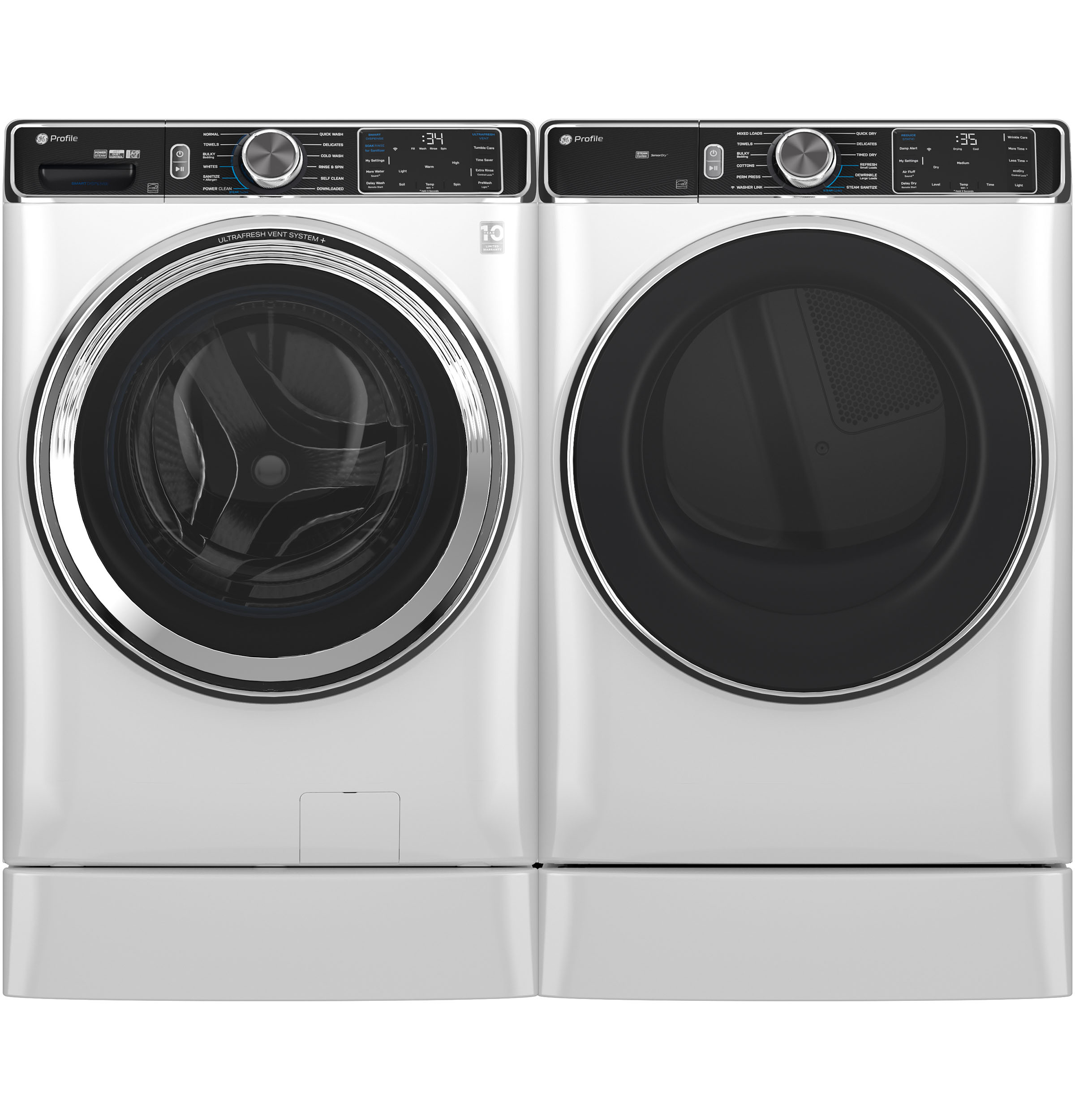 5.3 cu. ft. Capacity Smart Front Load Washer with UltraFresh Vent System+ with OdorBlock view 10