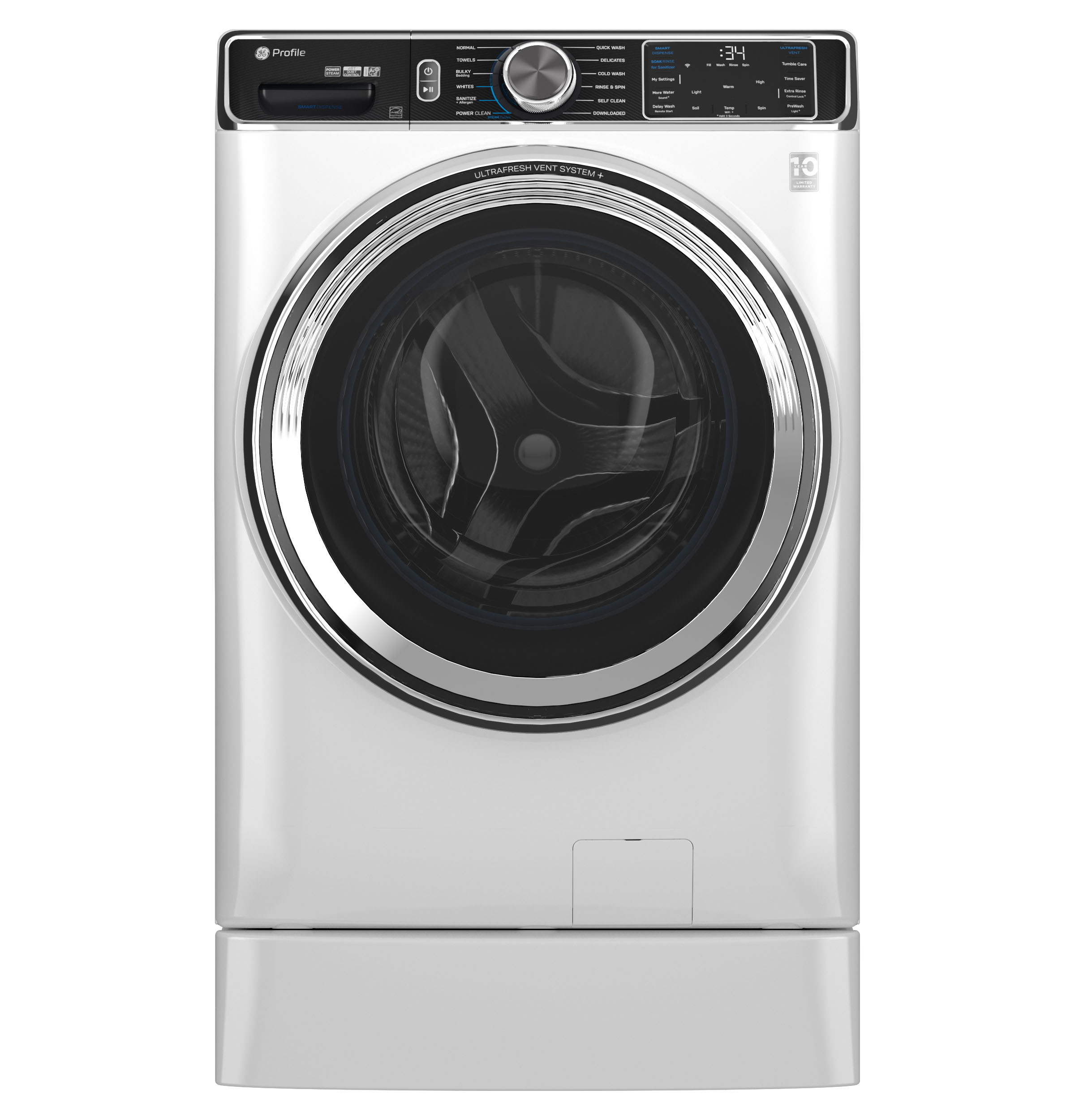 5.3 cu. ft. Capacity Smart Front Load Washer with UltraFresh Vent System+ with OdorBlock view 4
