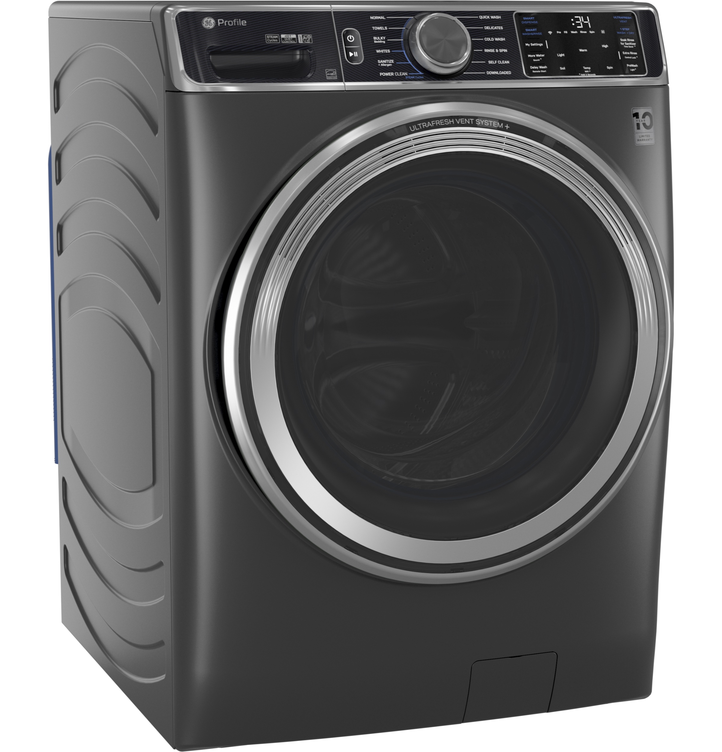 5.5 cu. ft. Capacity Smart Front Load Steam Washer with UltraFresh Vent System+ and Smart Wash & Smart Rinse view 24