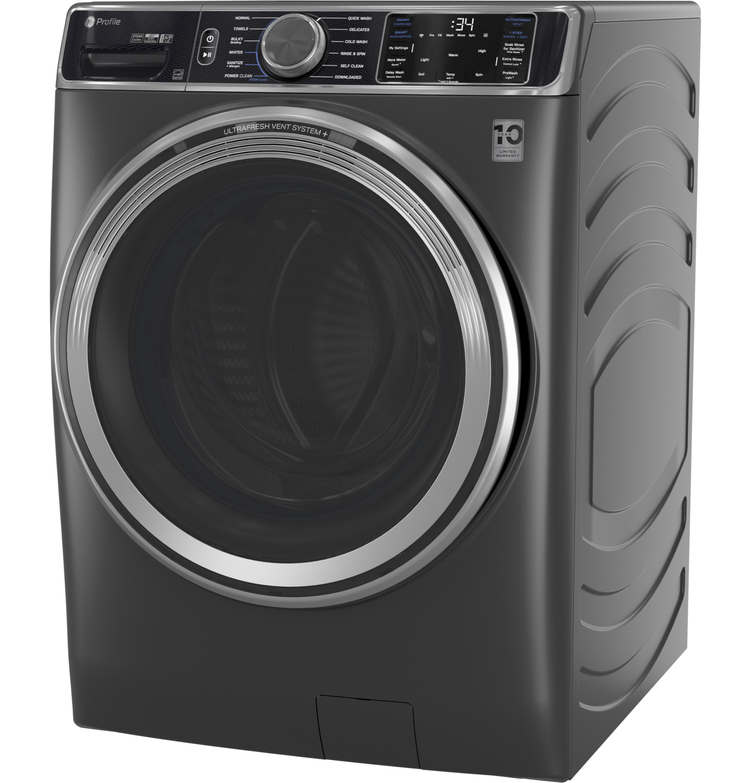 5.5 cu. ft. Capacity Smart Front Load Steam Washer with UltraFresh Vent System+ and Smart Wash & Smart Rinse view 23