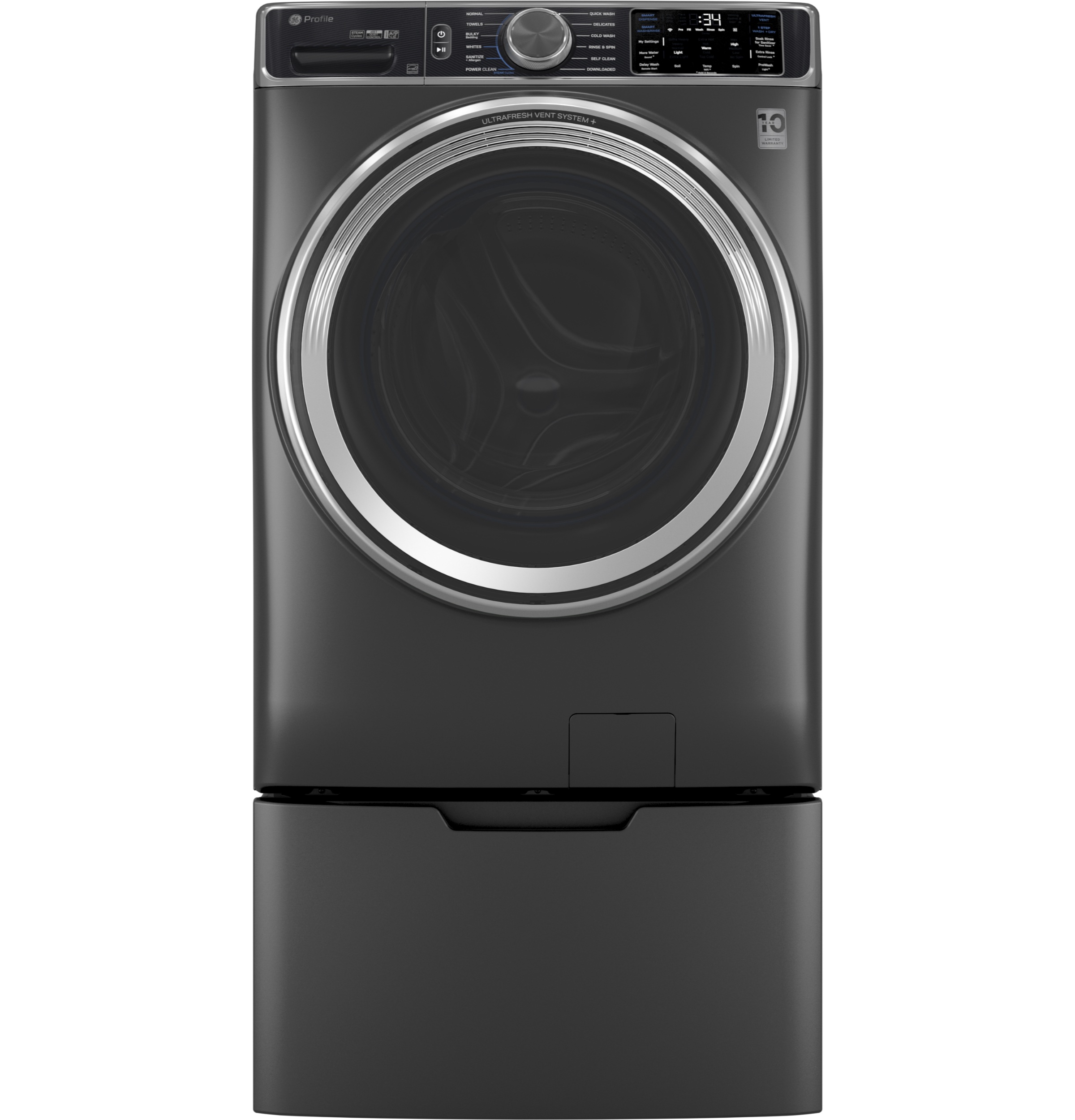 5.5 cu. ft. Capacity Smart Front Load Steam Washer with UltraFresh Vent System+ and Smart Wash & Smart Rinse view 22