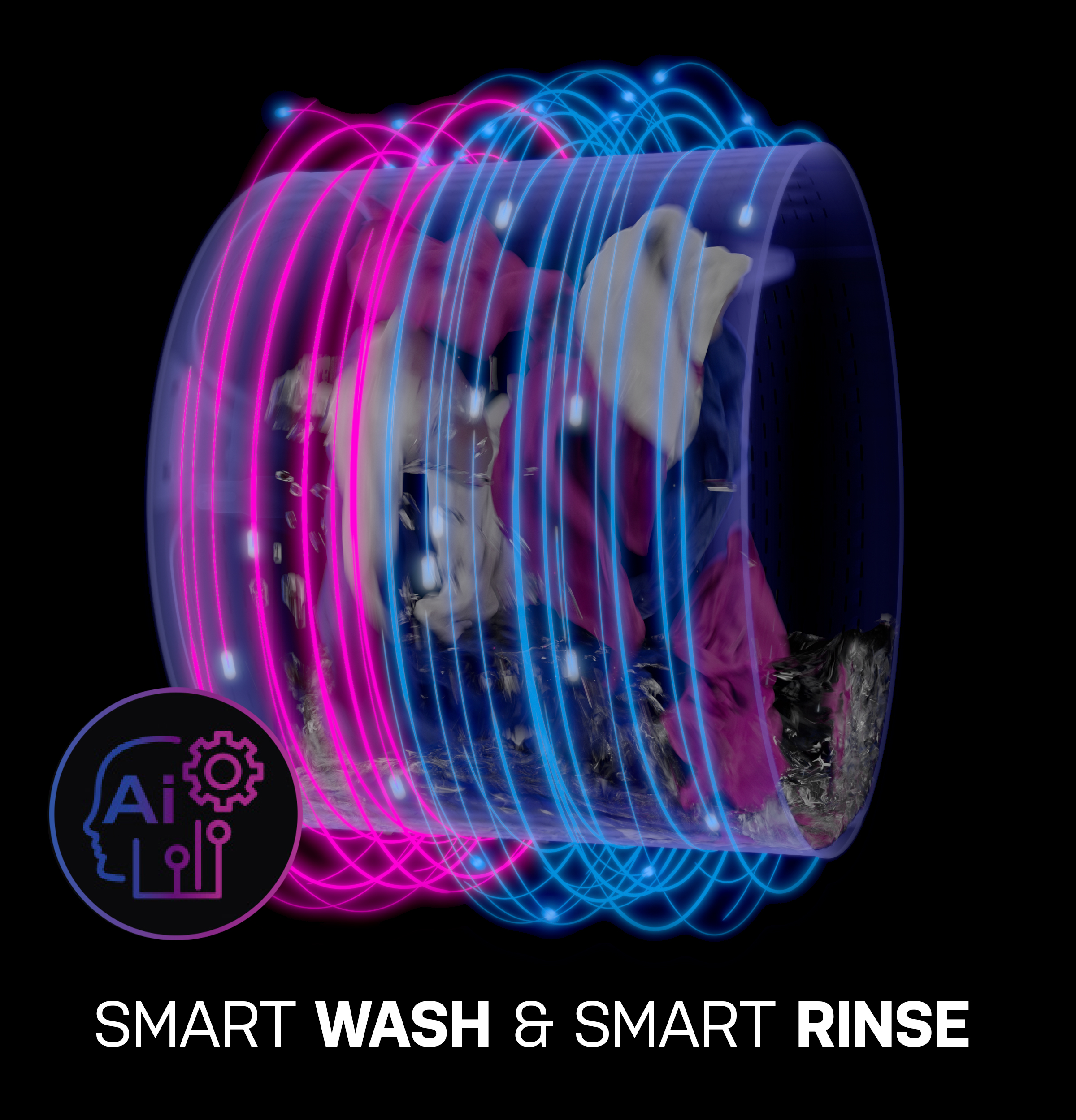 5.5 cu. ft. Capacity Smart Front Load Steam Washer with UltraFresh Vent System+ and Smart Wash & Smart Rinse view 18