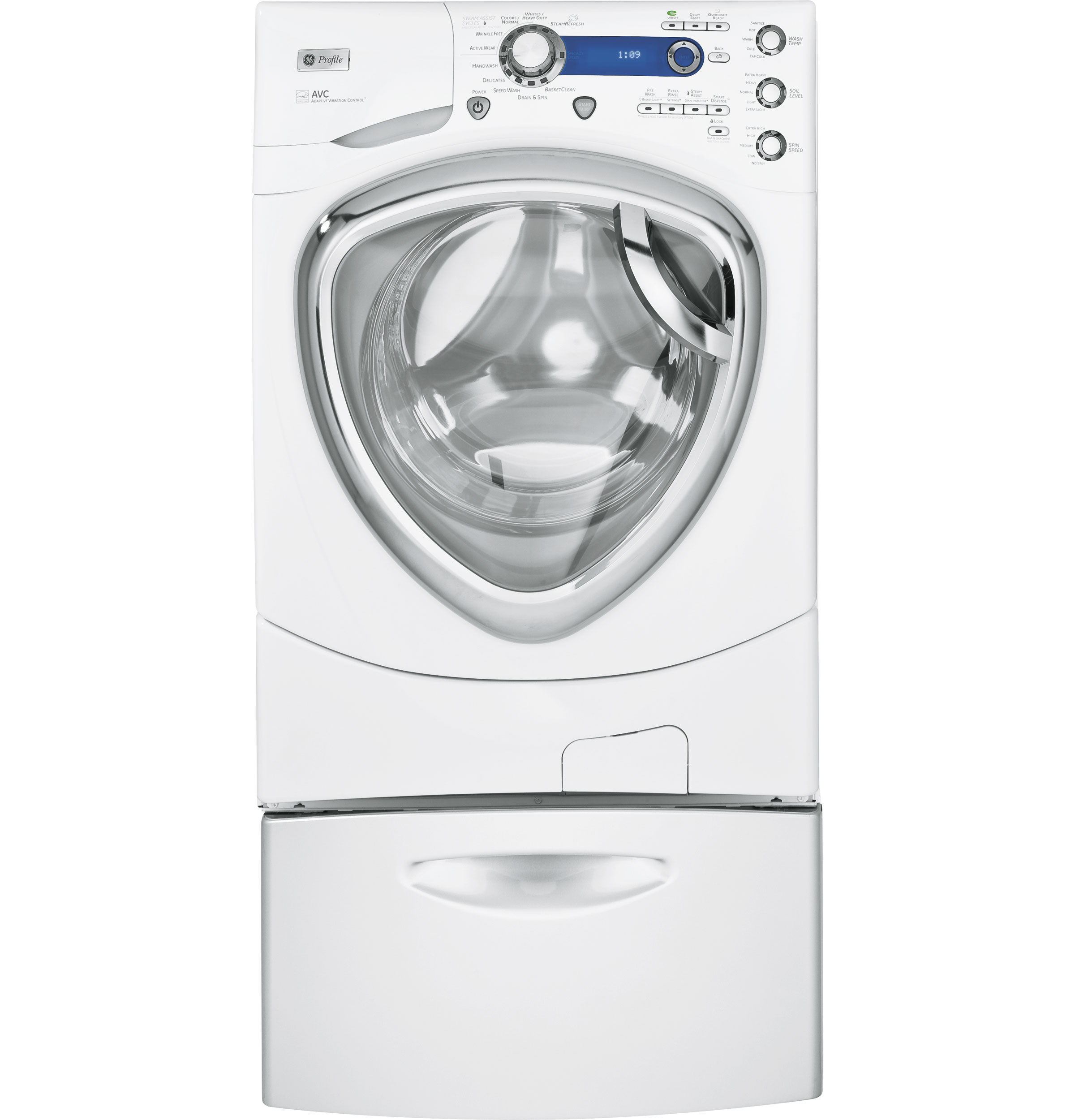 Series 4.3 DOE cu. ft. stainless steel capacity frontload washer with Steam PFWS4600LWW