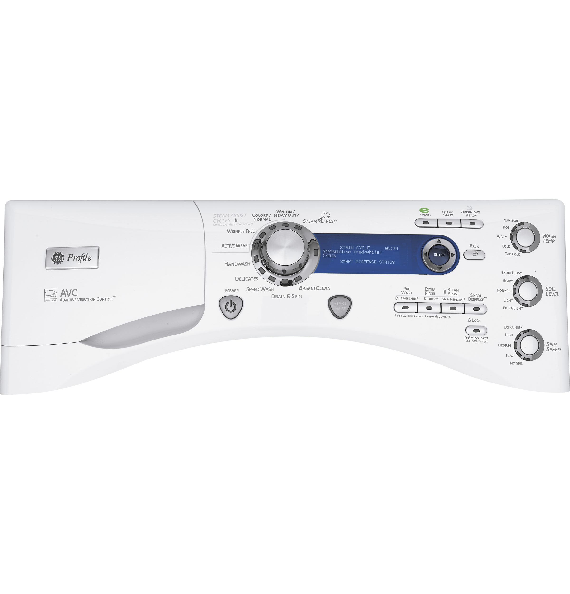 Series 4.3 DOE cu. ft. stainless steel capacity frontload washer with Steam PFWS4600LWW