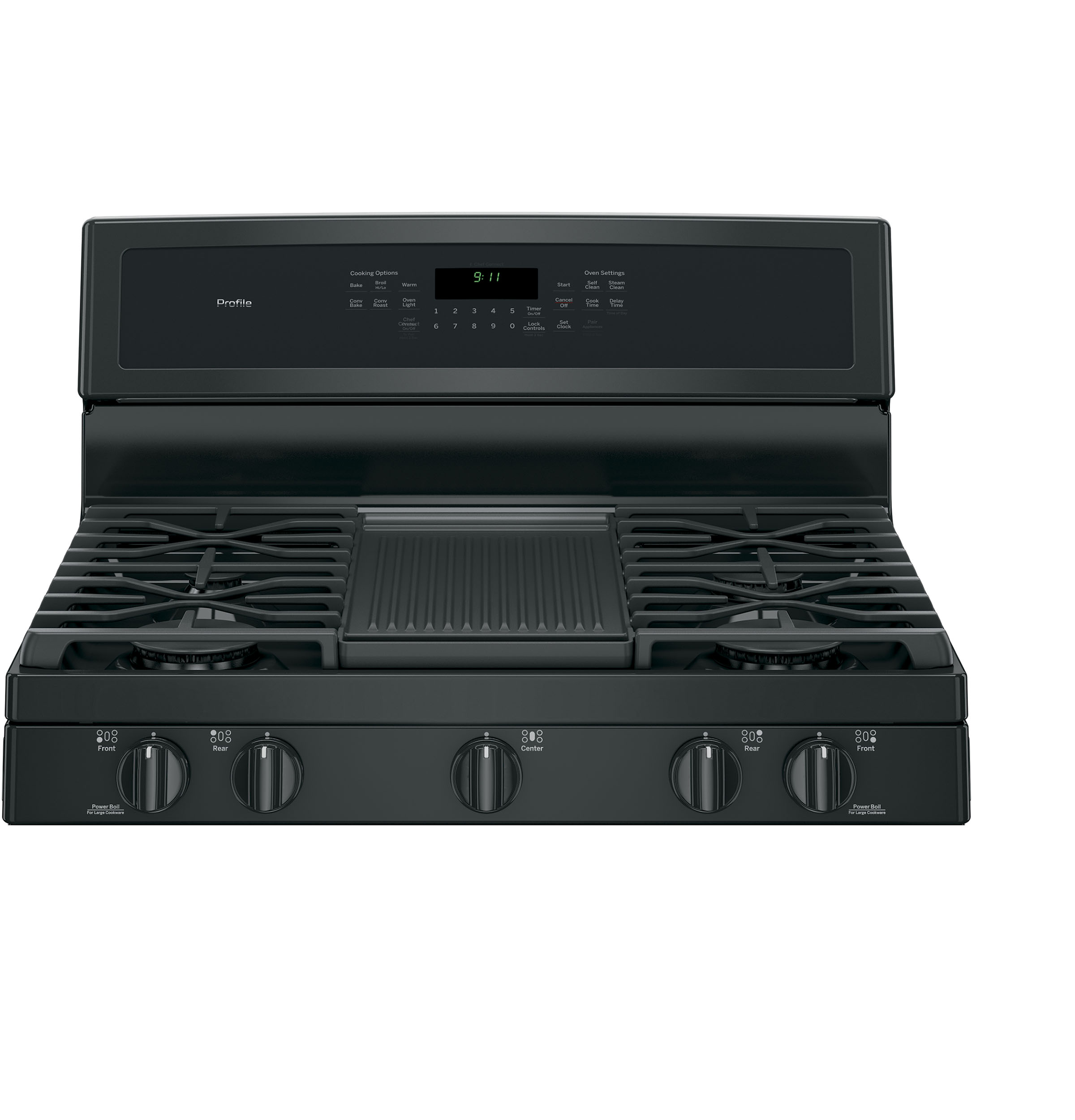 Series 30" Free-Standing Gas Convection Range PGB911DEJBB, product image 3 of 19